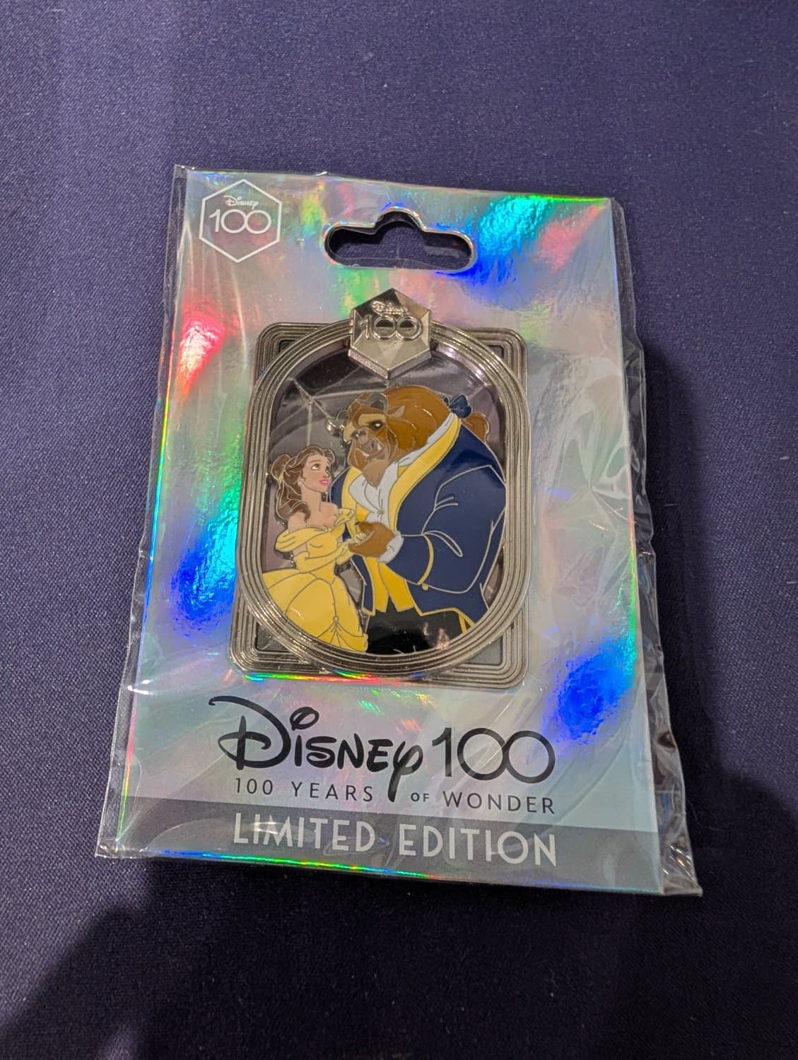 Belle and Beast 100 Years of Wonder Pin