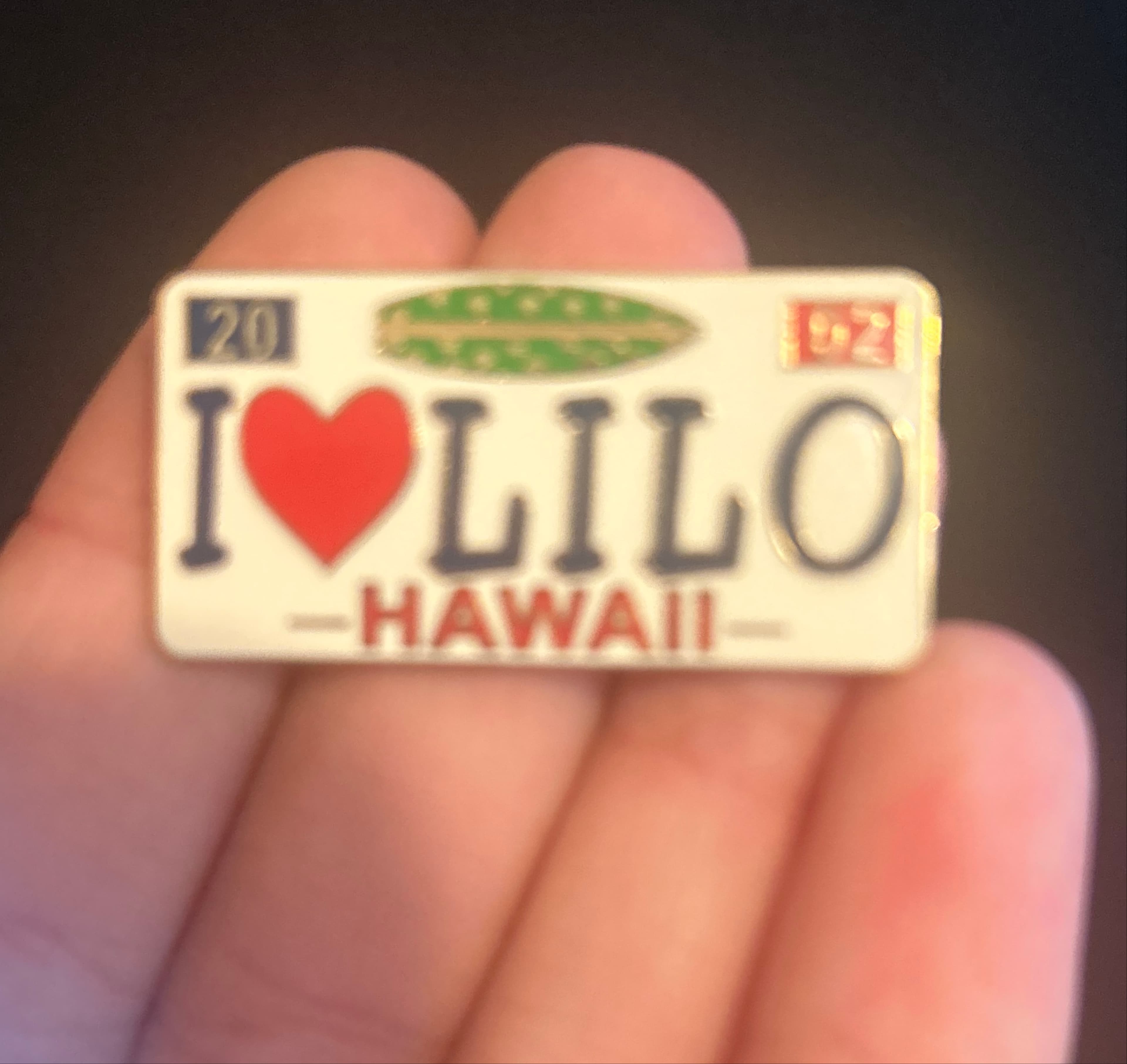 I heart lilo license plate