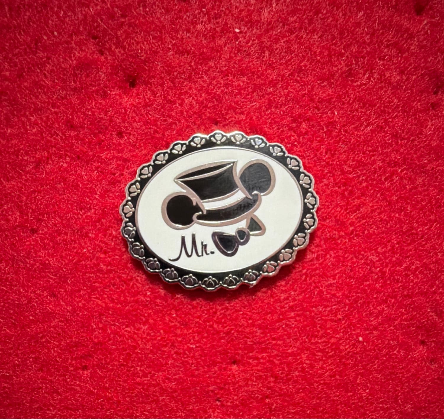 Mickey Mouse Mr. Wedding Ear Hat Pin