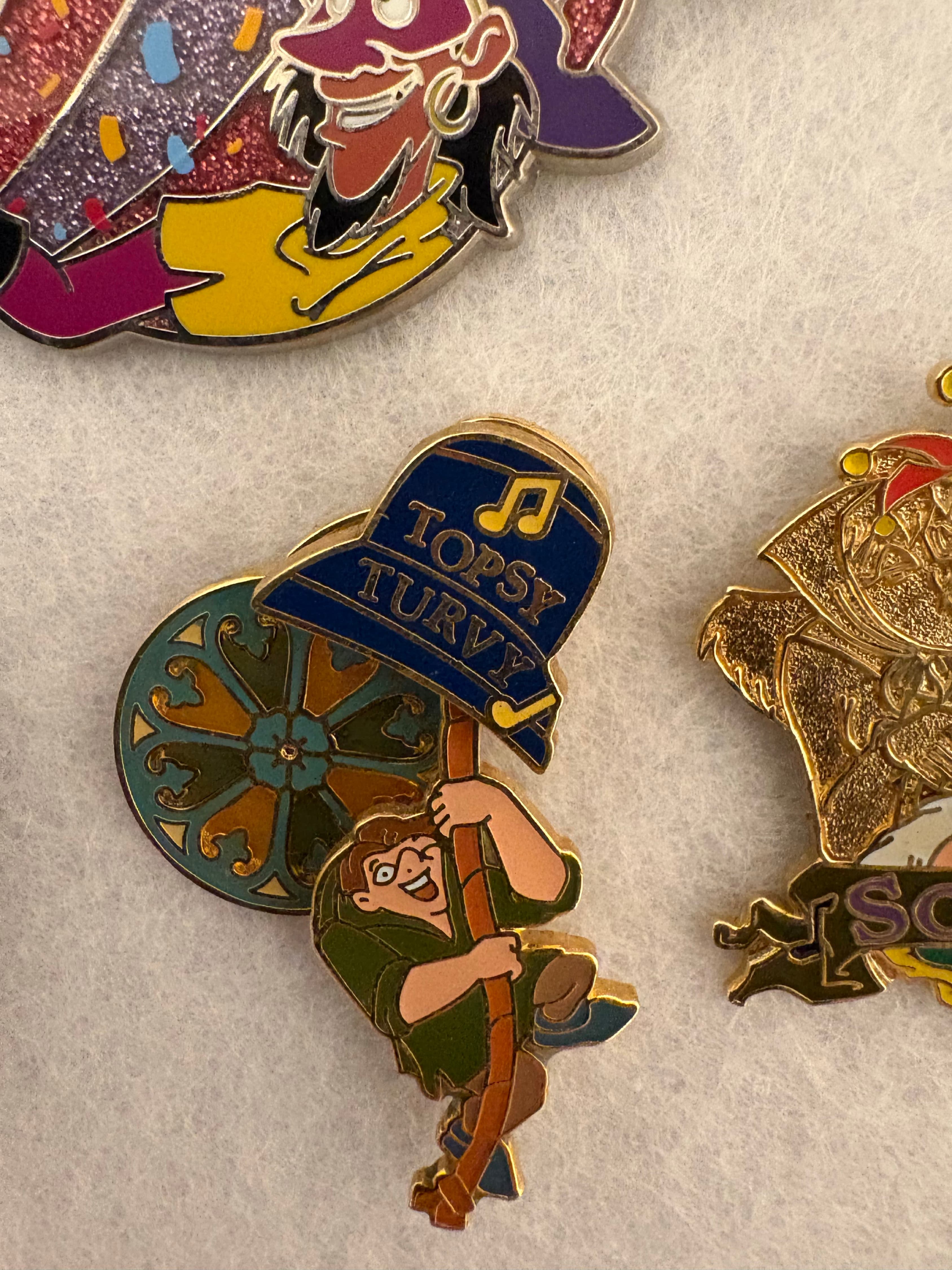 Disney Magical Musical Moments "Topsy Turvy" Hunchback of Notre Dame Pin #56 front