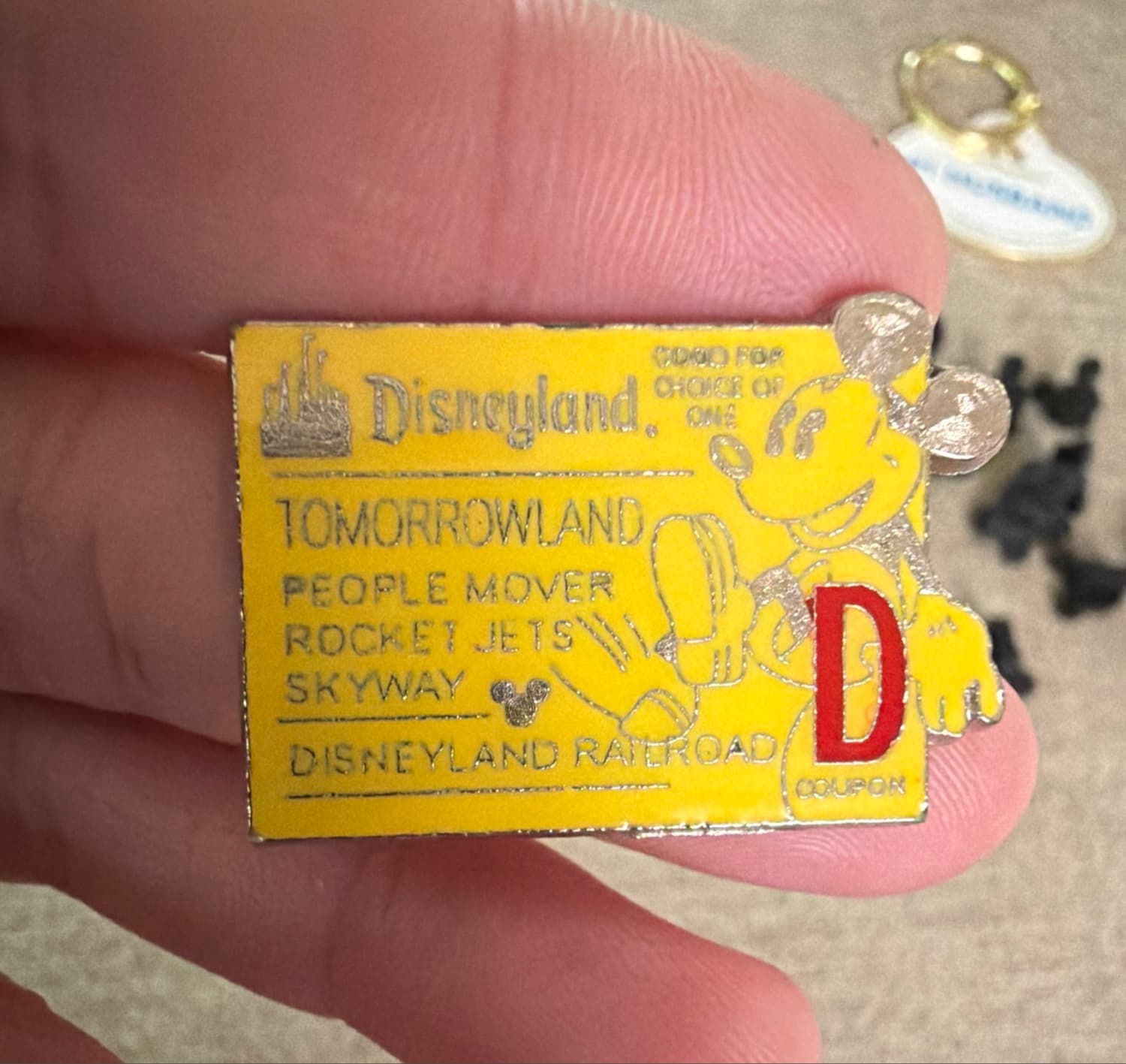 Mickey D Ticket Tomorrowland front