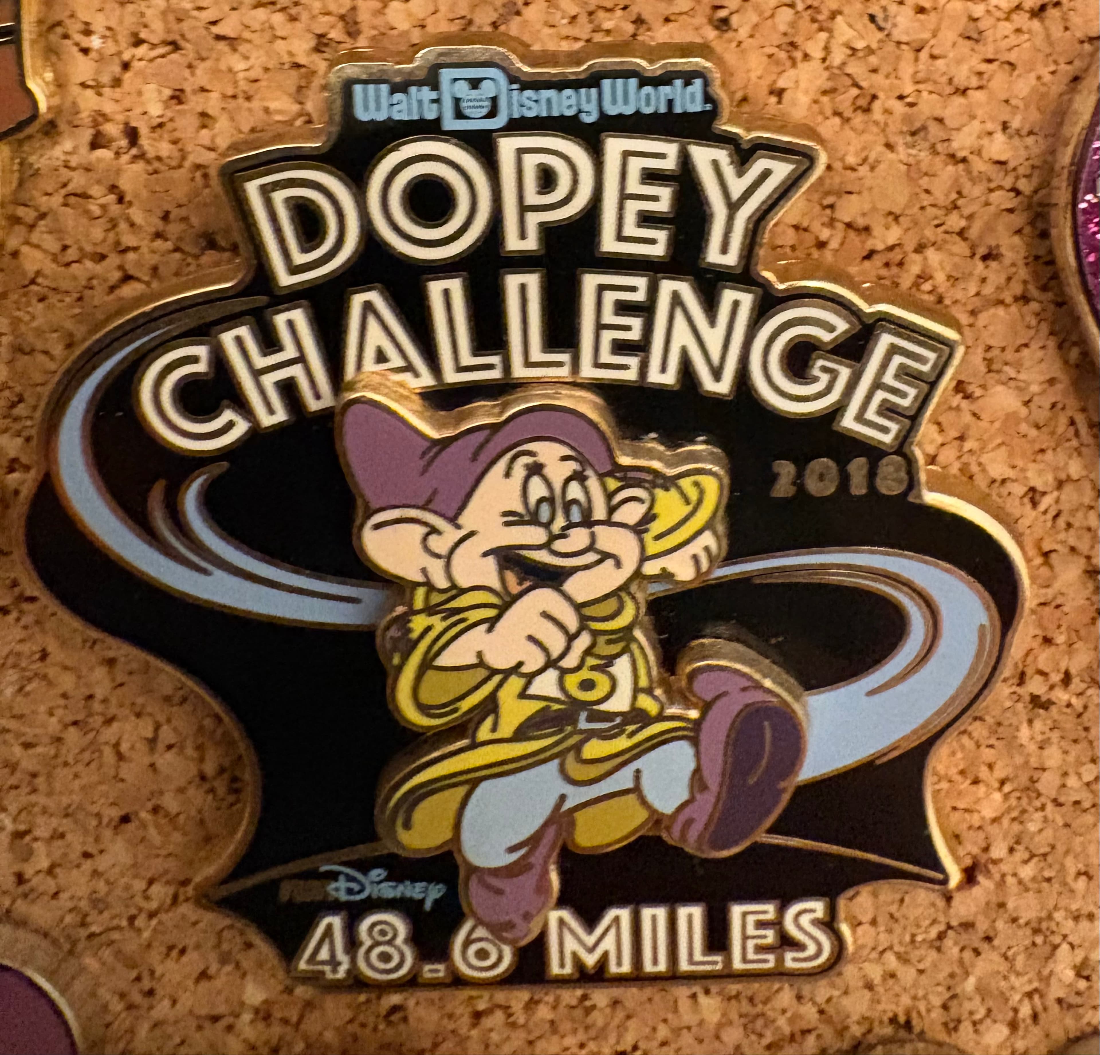 WDW - runDisney Marathon Weekend 2018 - 25th Anniversary - Dopey Challenge 48.6 Miles Pin front