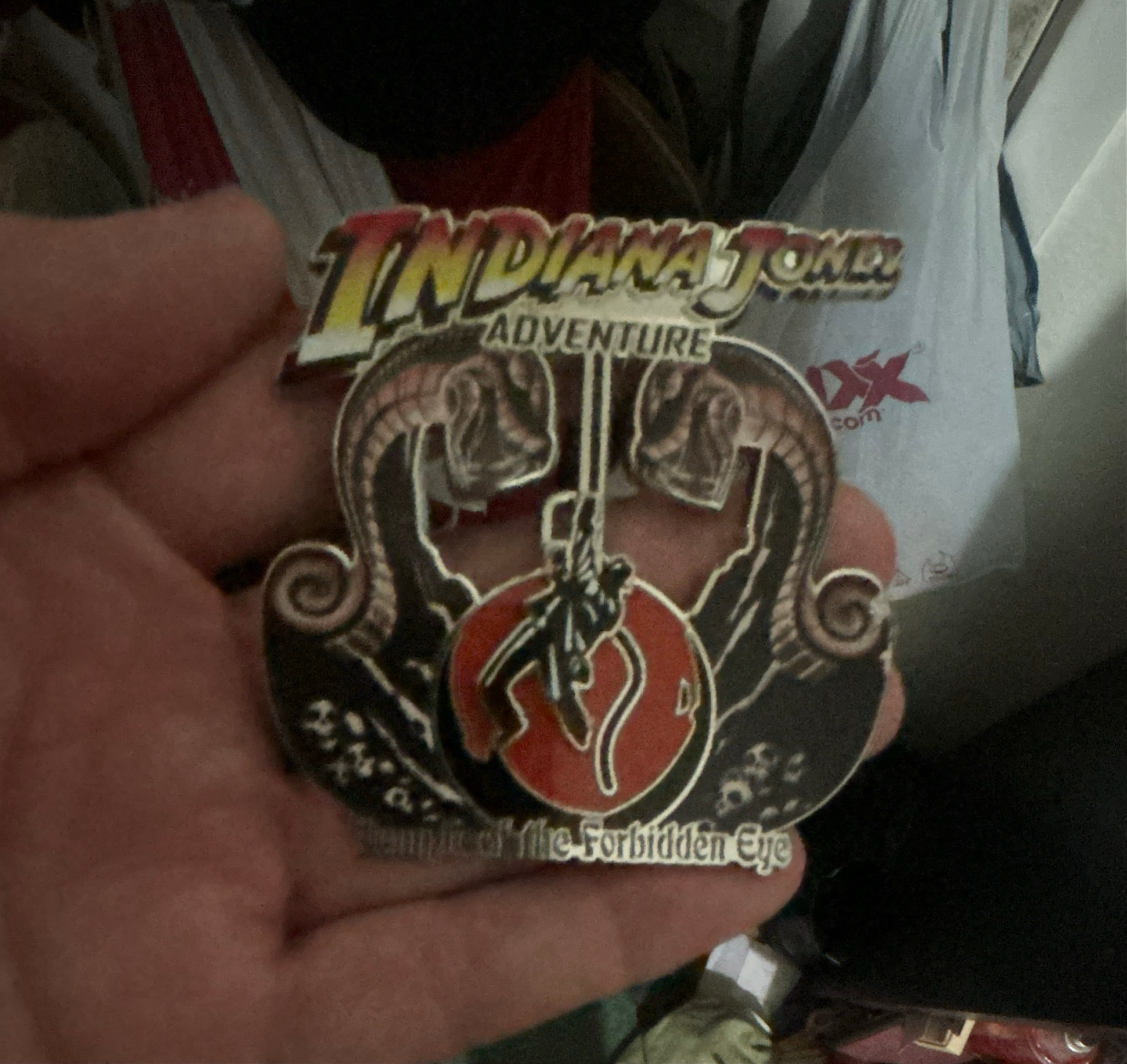 Indiana Jones Adventure Temple of the Forbidden Eye Slider Pin