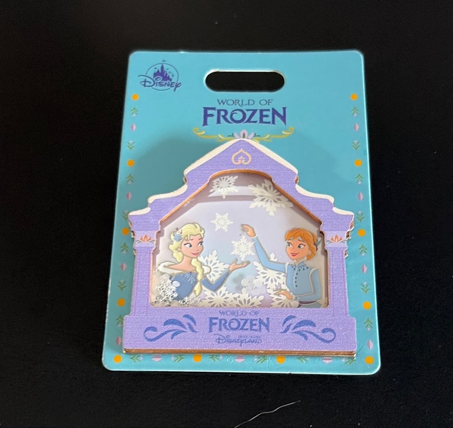 Elsa and Anna World of Frozen Disneyland Pin