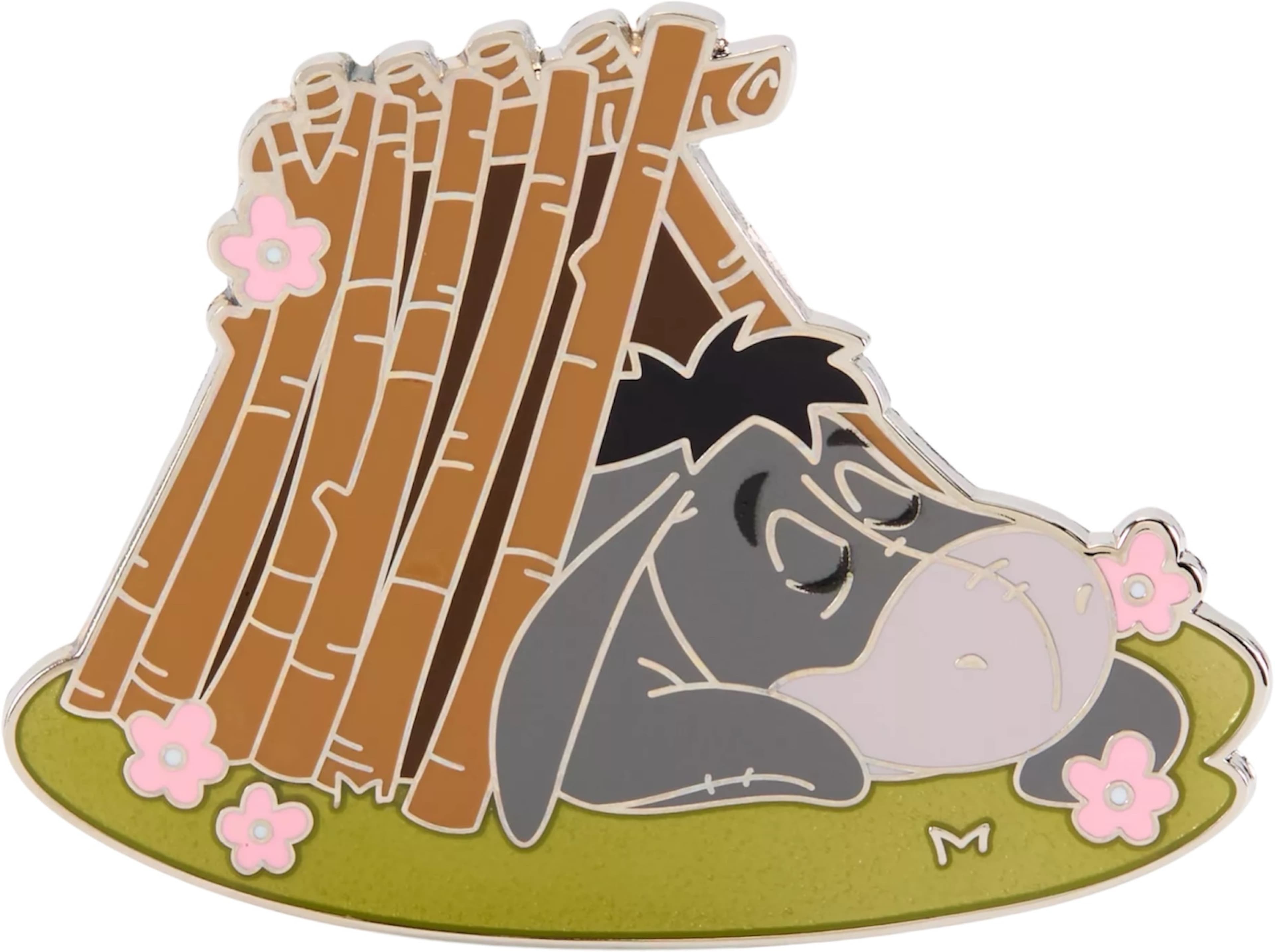 Eeyore Sleeping in Log Tent