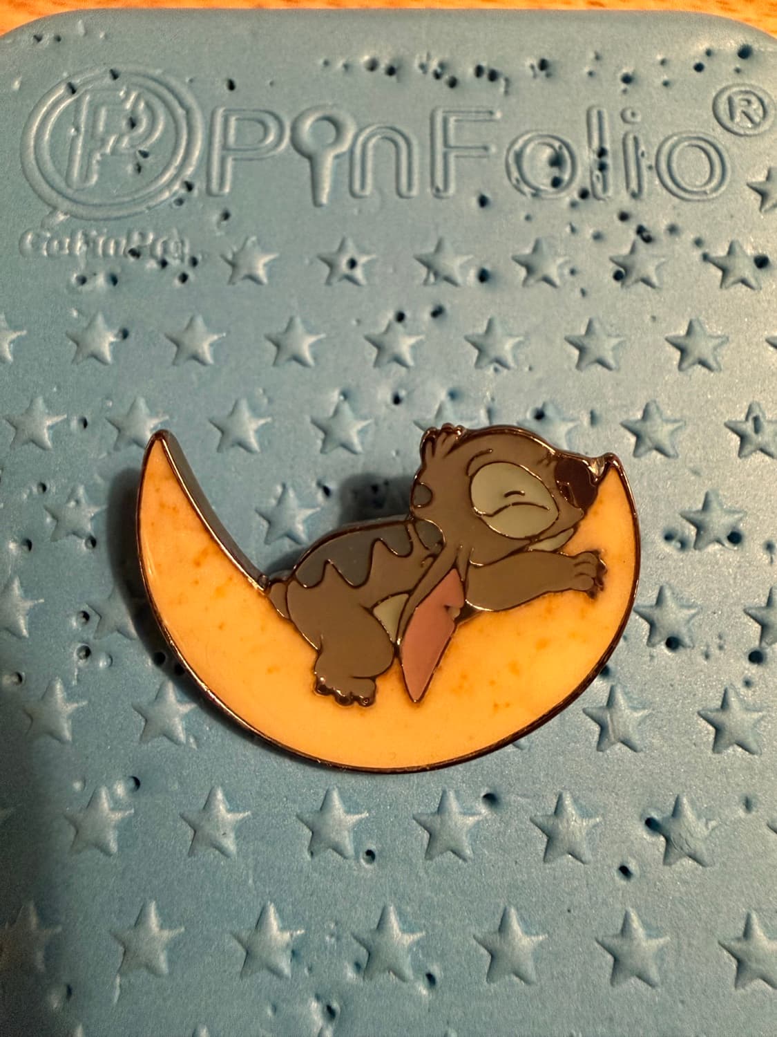 Stitch Sleeping on Moon