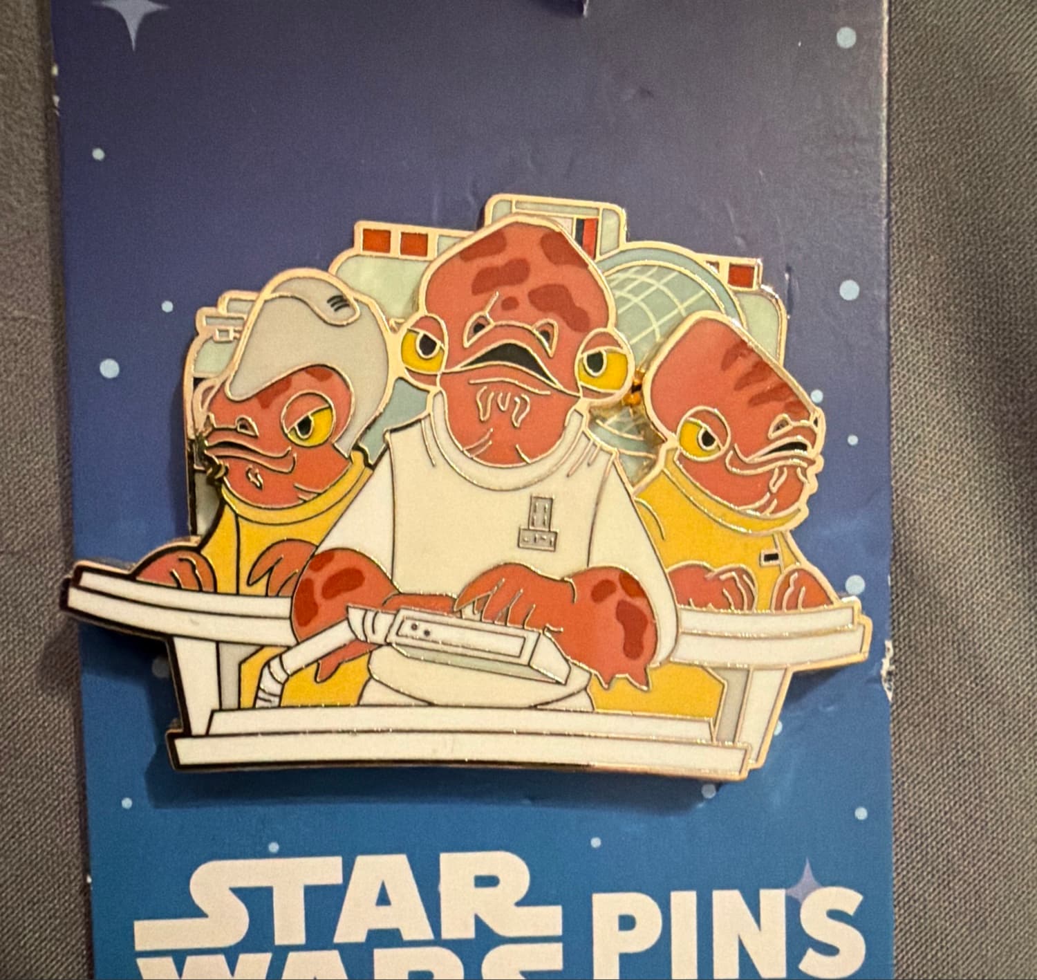 Admiral Ackbar and Mon Calamarians group 2/12 - Three Mon Calamarians Featuring Admiral Ackbar front