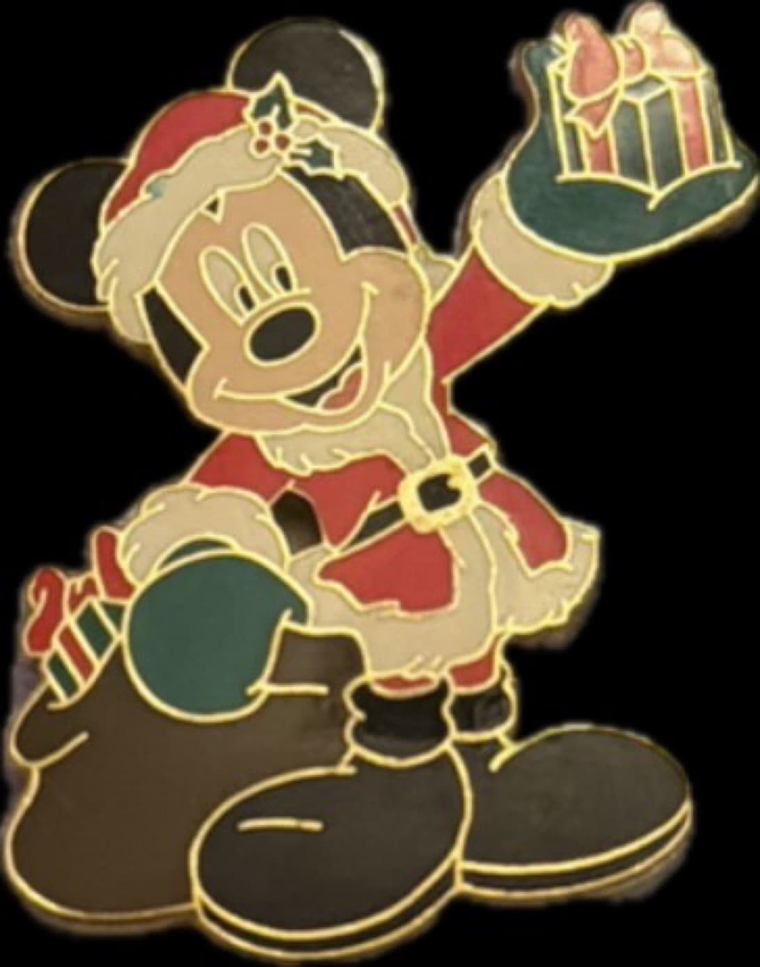 Santa Mickey with a Bag of Presents front