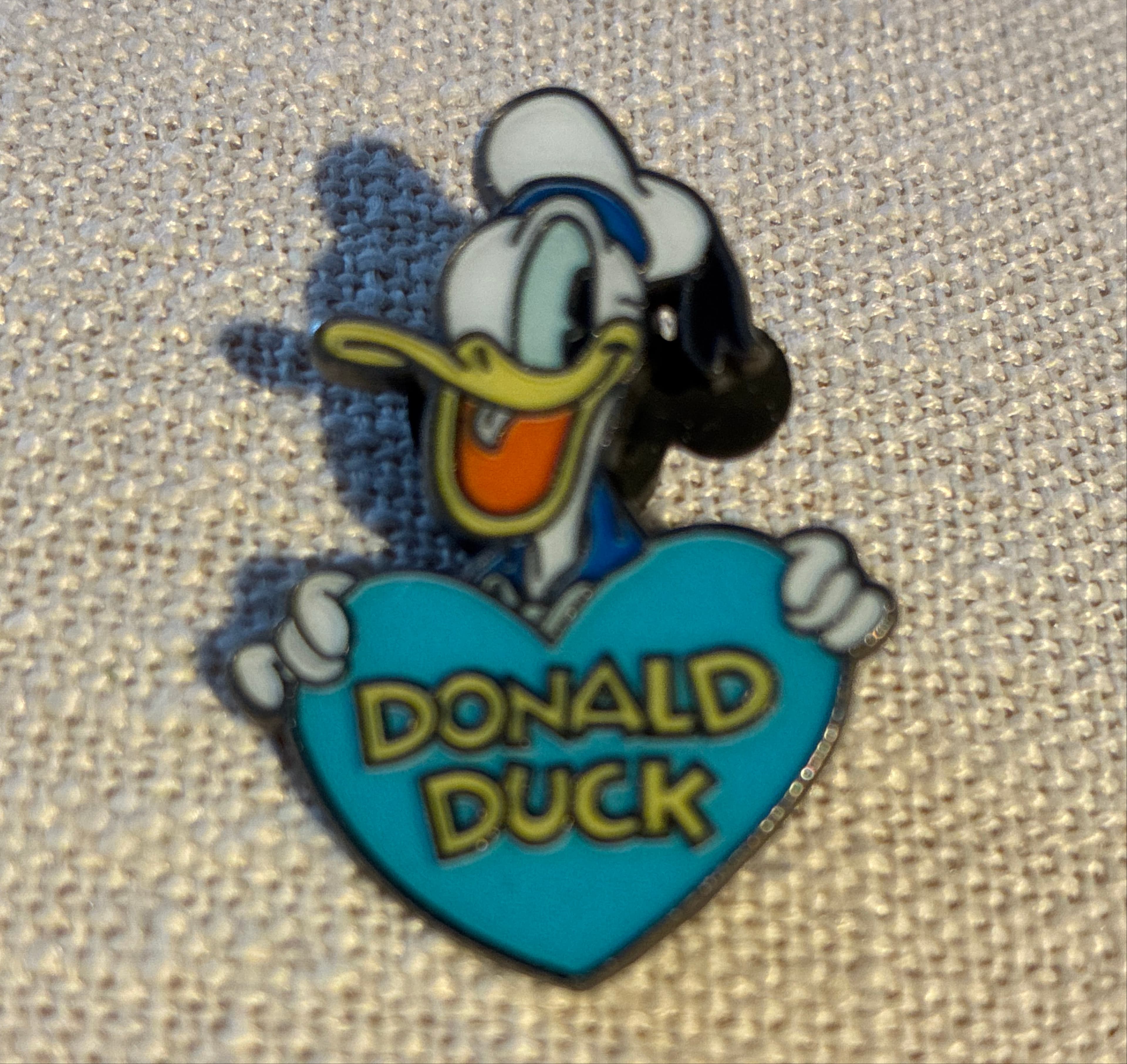 Donald Duck - FAB Five Heart with Name - Blue front