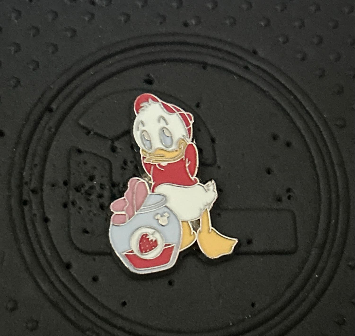 Donald Duck with Strawberry Jam Jar (Red Bow)