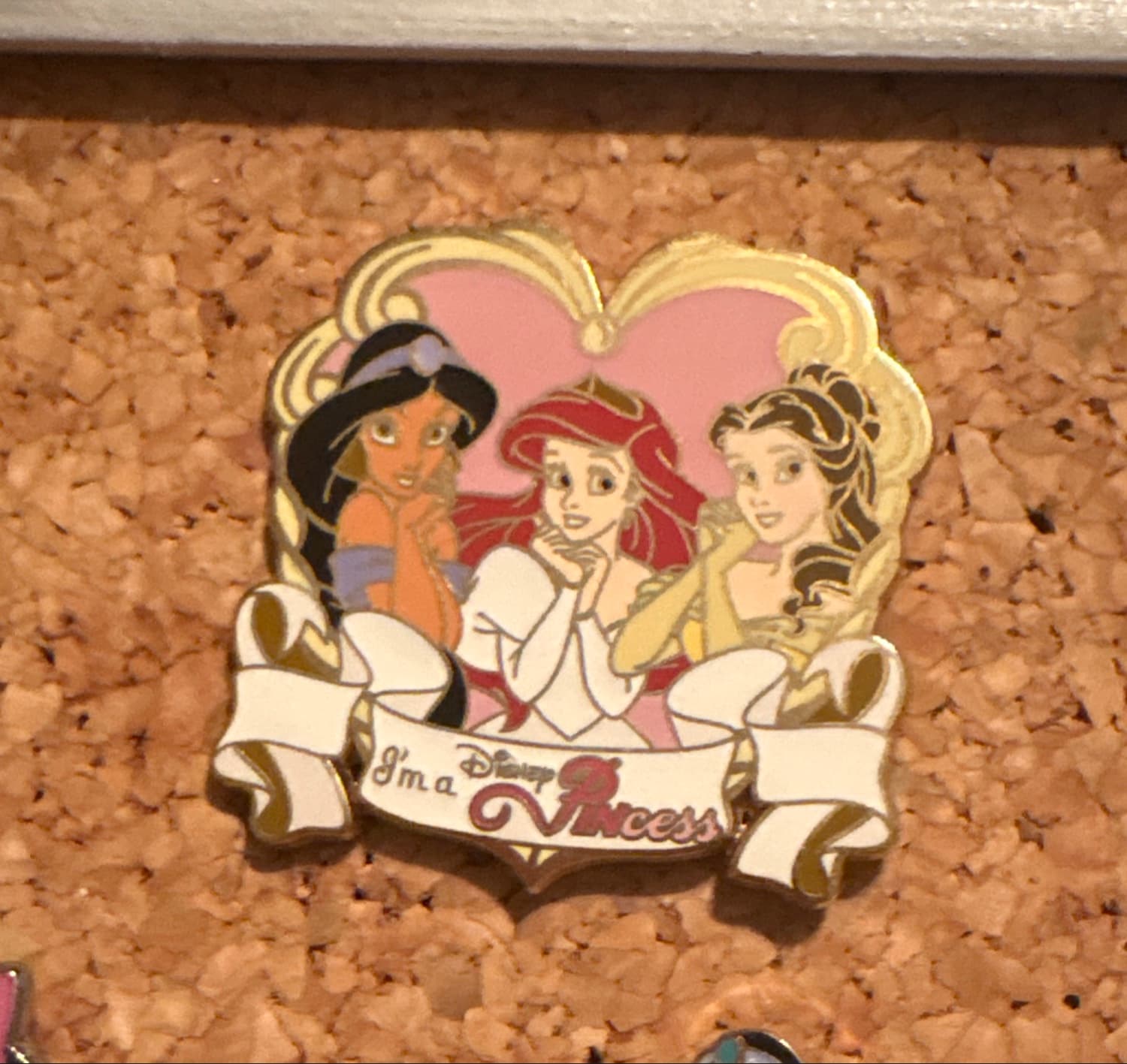I'm a Disney PINcess Collectible Trading Pin - Jasmine, Ariel & Belle Trio