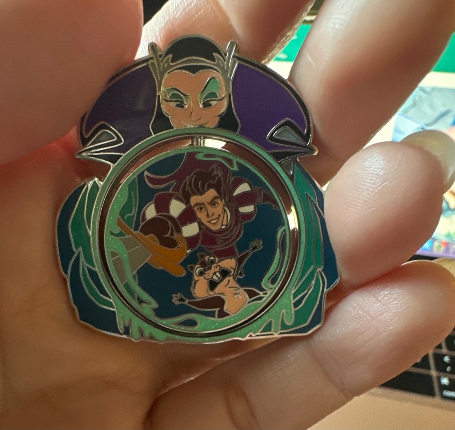 Enchanted 15th Anniversary Queen Narissa Giselle Edward Pin