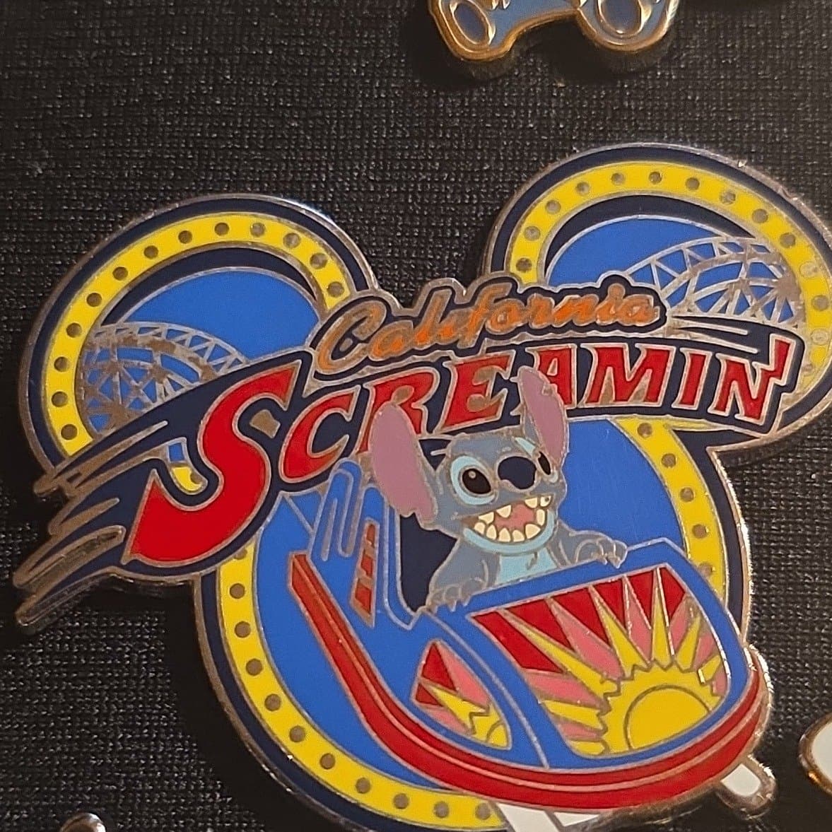 Stitch Riding California Screamin' ONLY front