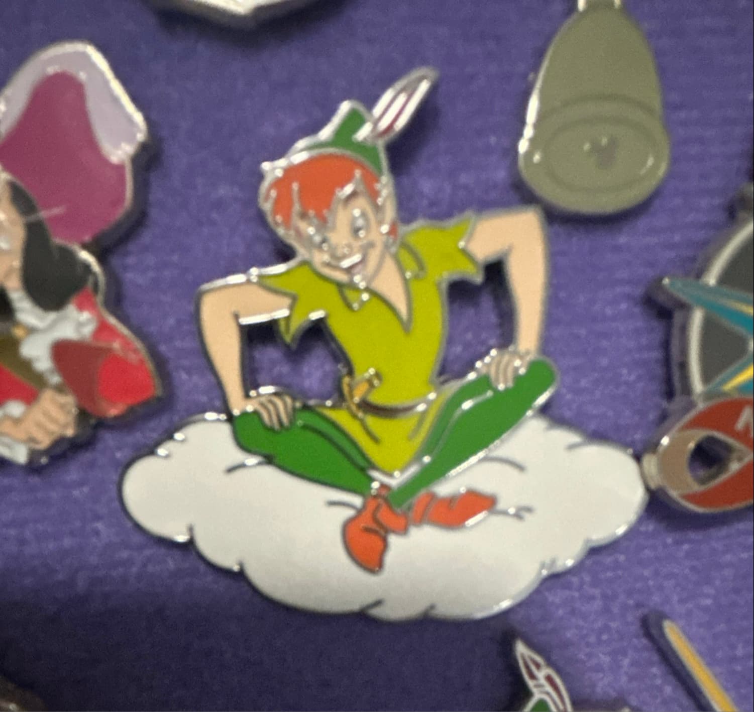 Peter Pan Siting on a Cloud front