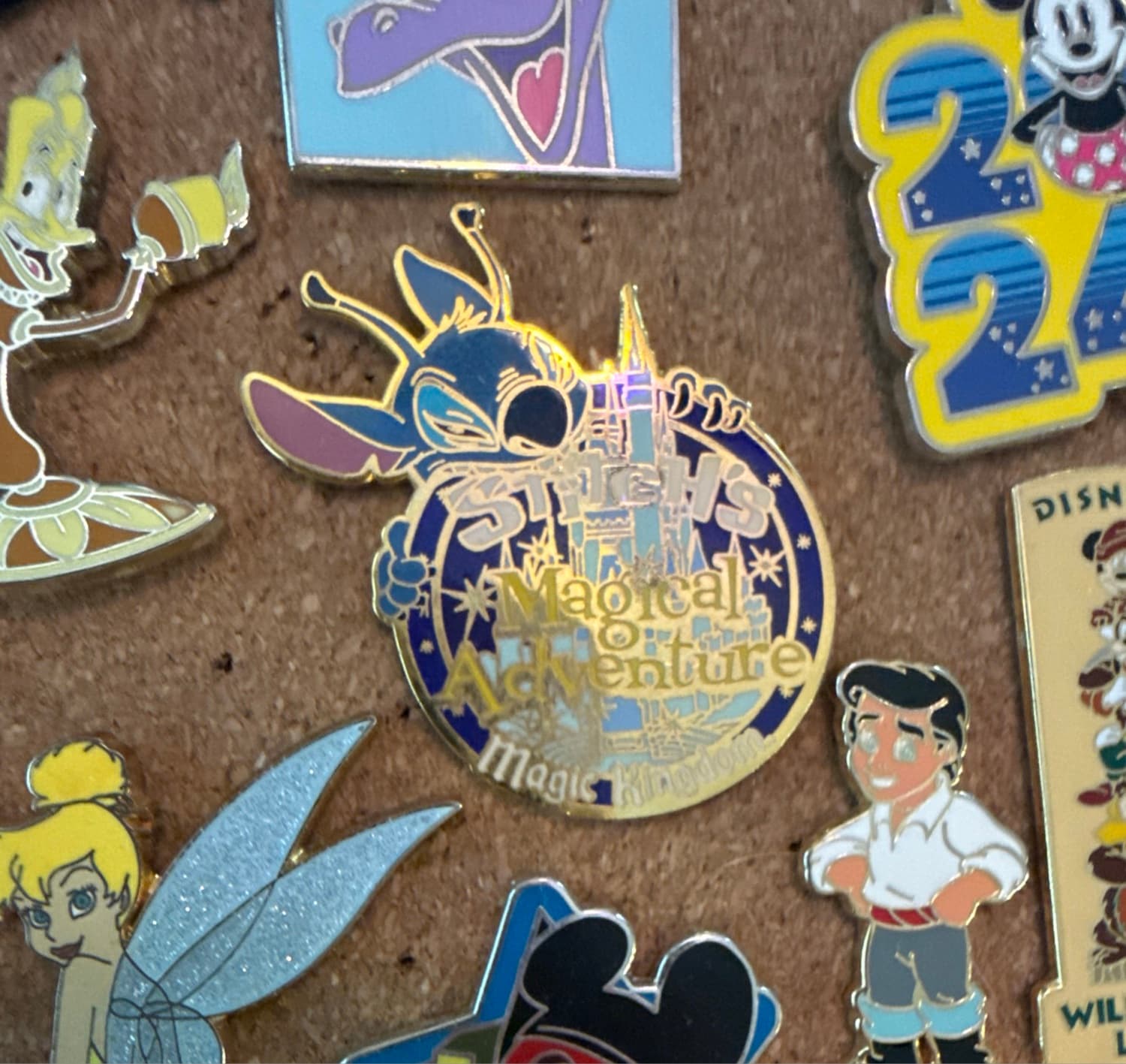 Stitch's Magical Adventure Magic Kingdom Logo Pin front