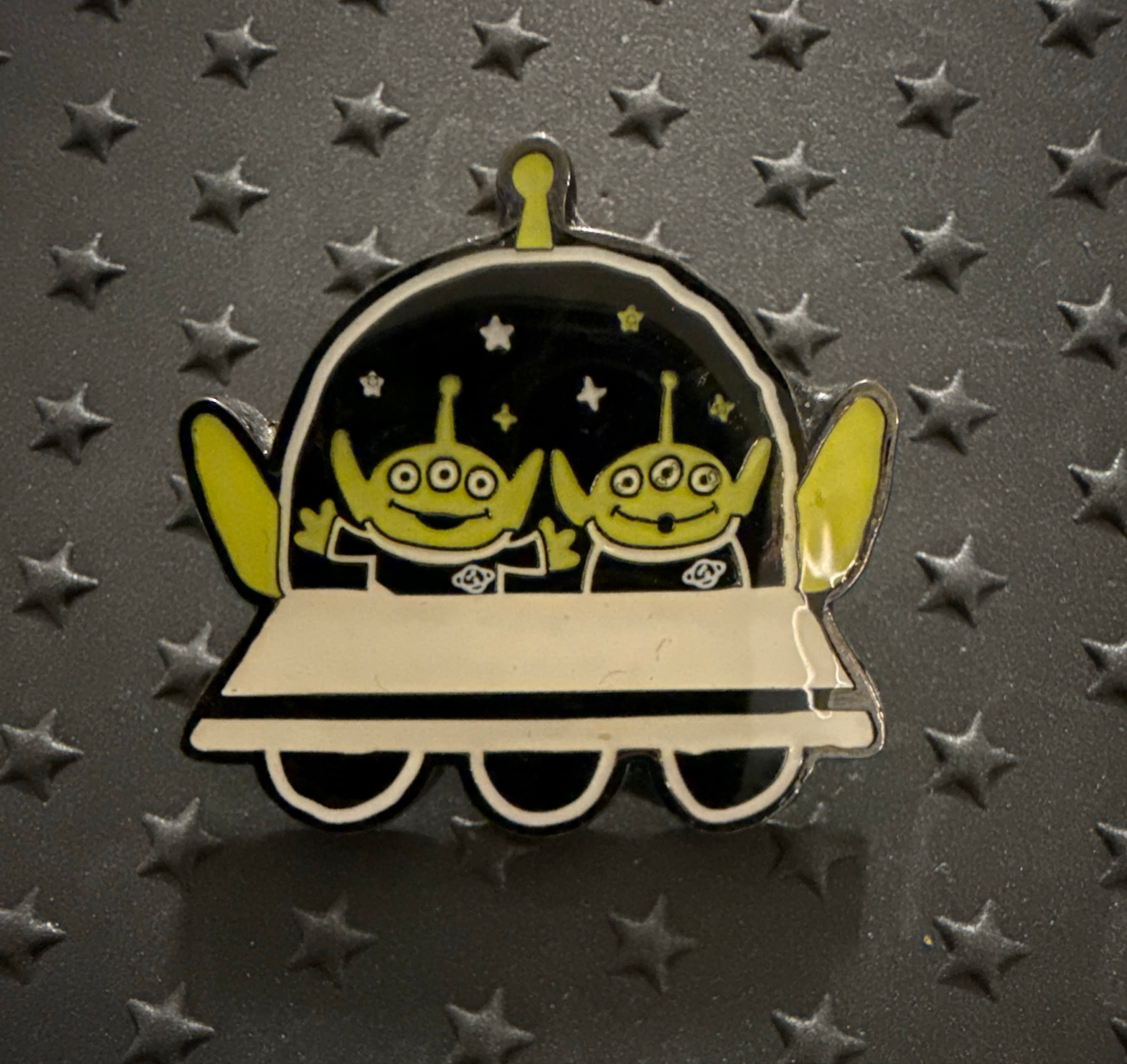 Disney Pixar Toy Story Little Green Men Spaceship Enamel Pin