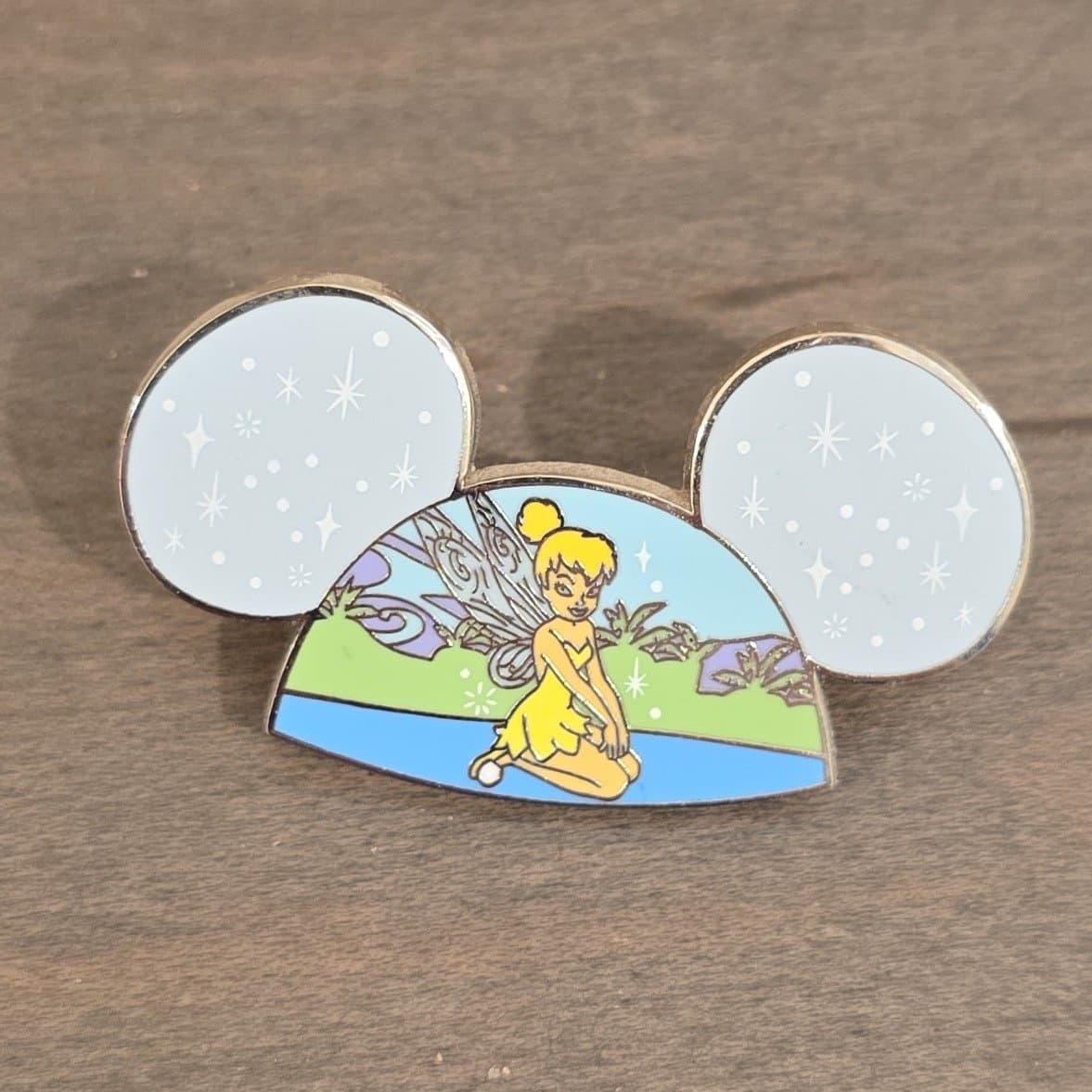 Tinker Bell - Blue Cloud with Light Blue Stars