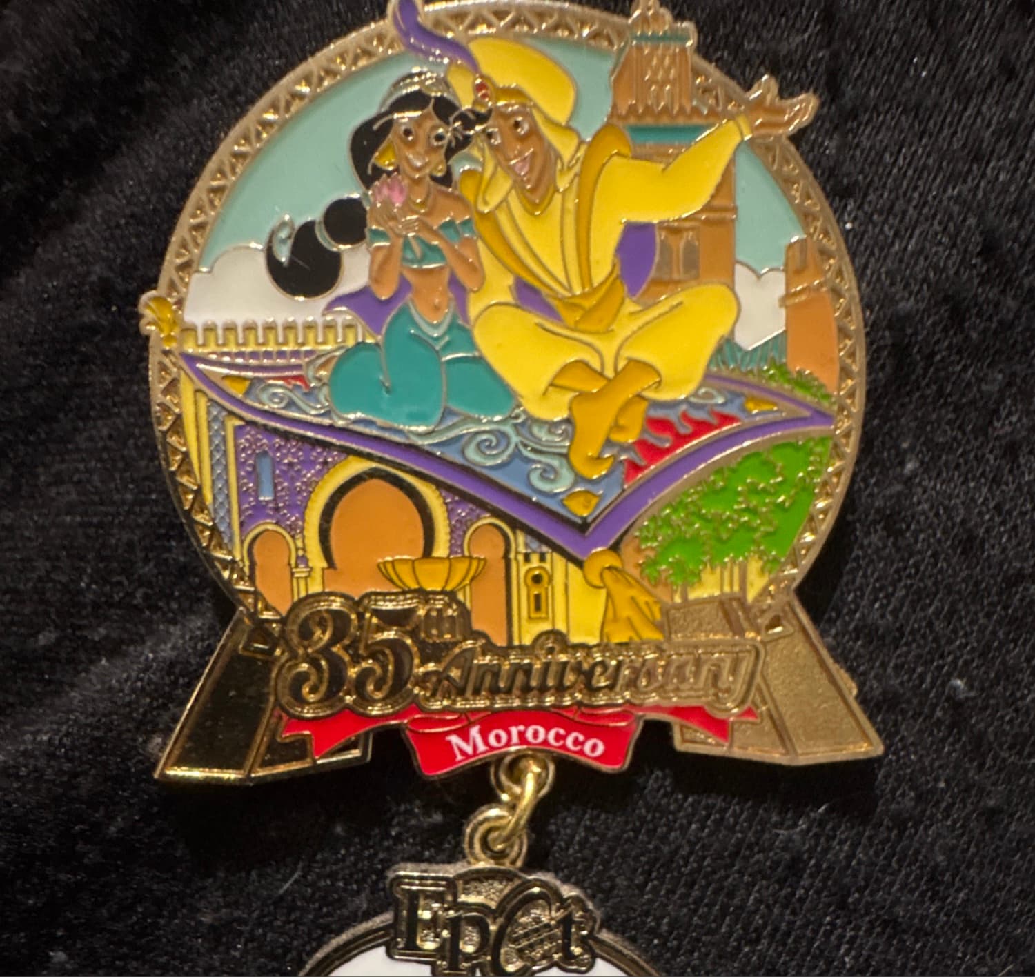 Epcot 35th Anniversary - Cast Exclusive World Showcase Set - Morocco Pavilion - Jasmine, Aladdin