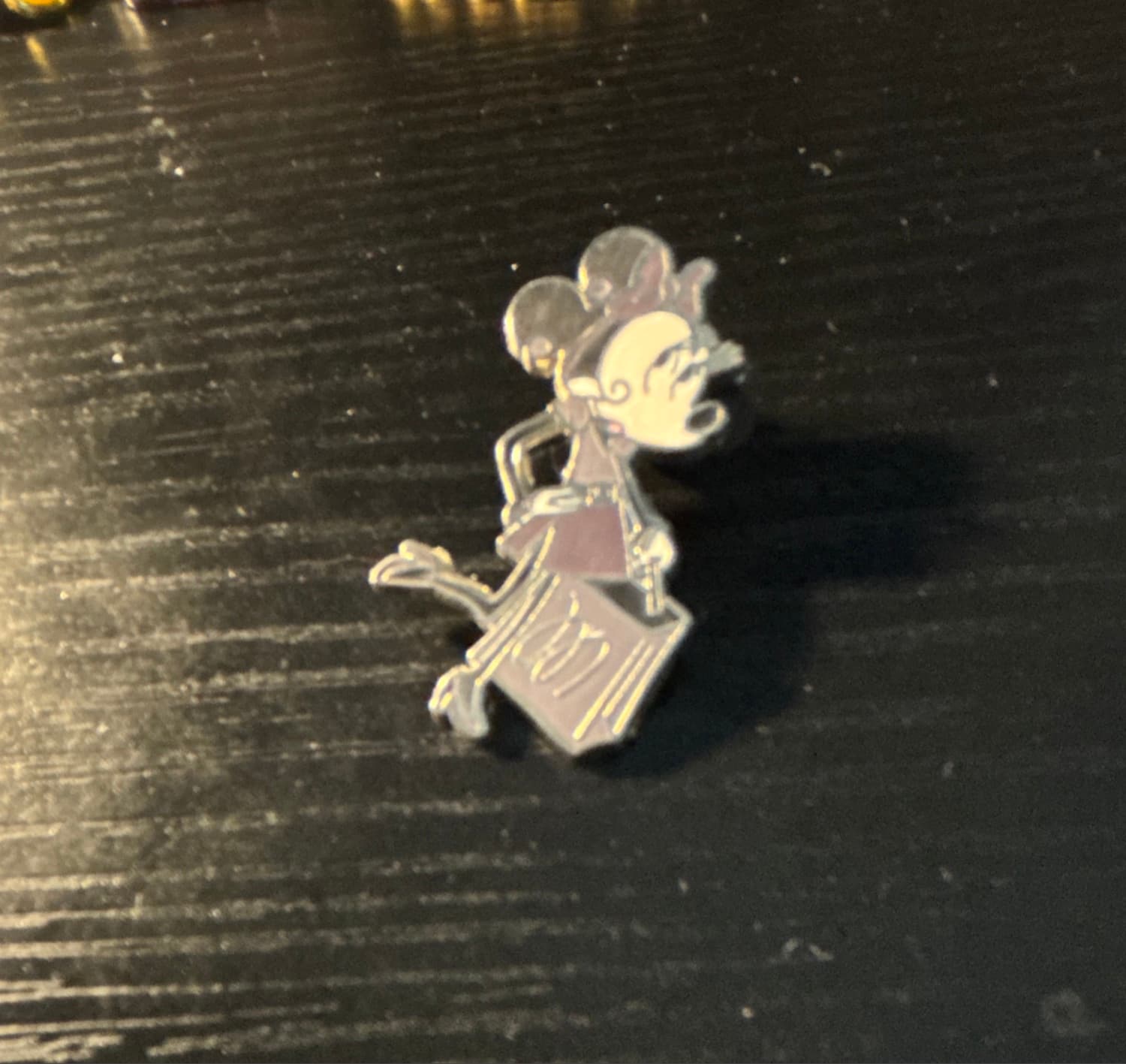 Minnie Mouse with Purple Dress and Shopping Bag