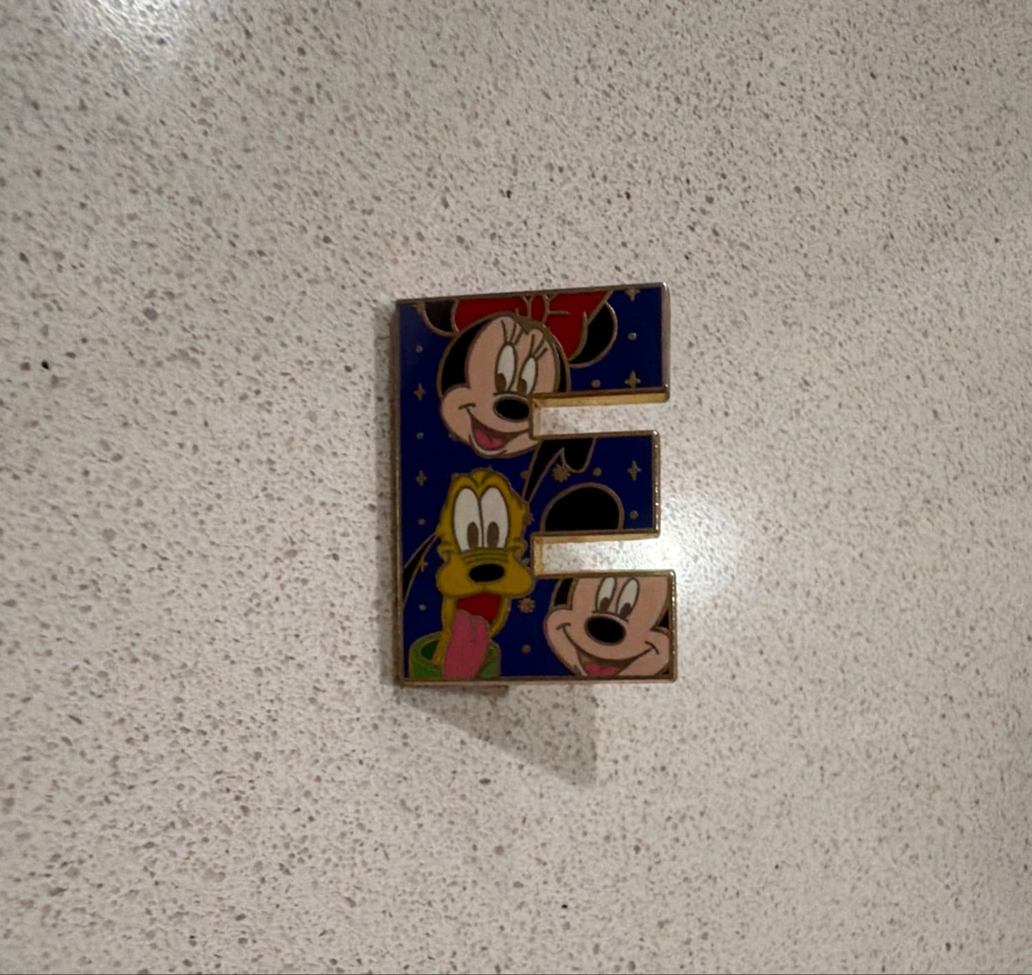 Mickey, Minnie, and Pluto Letter E - Alphabet Collection