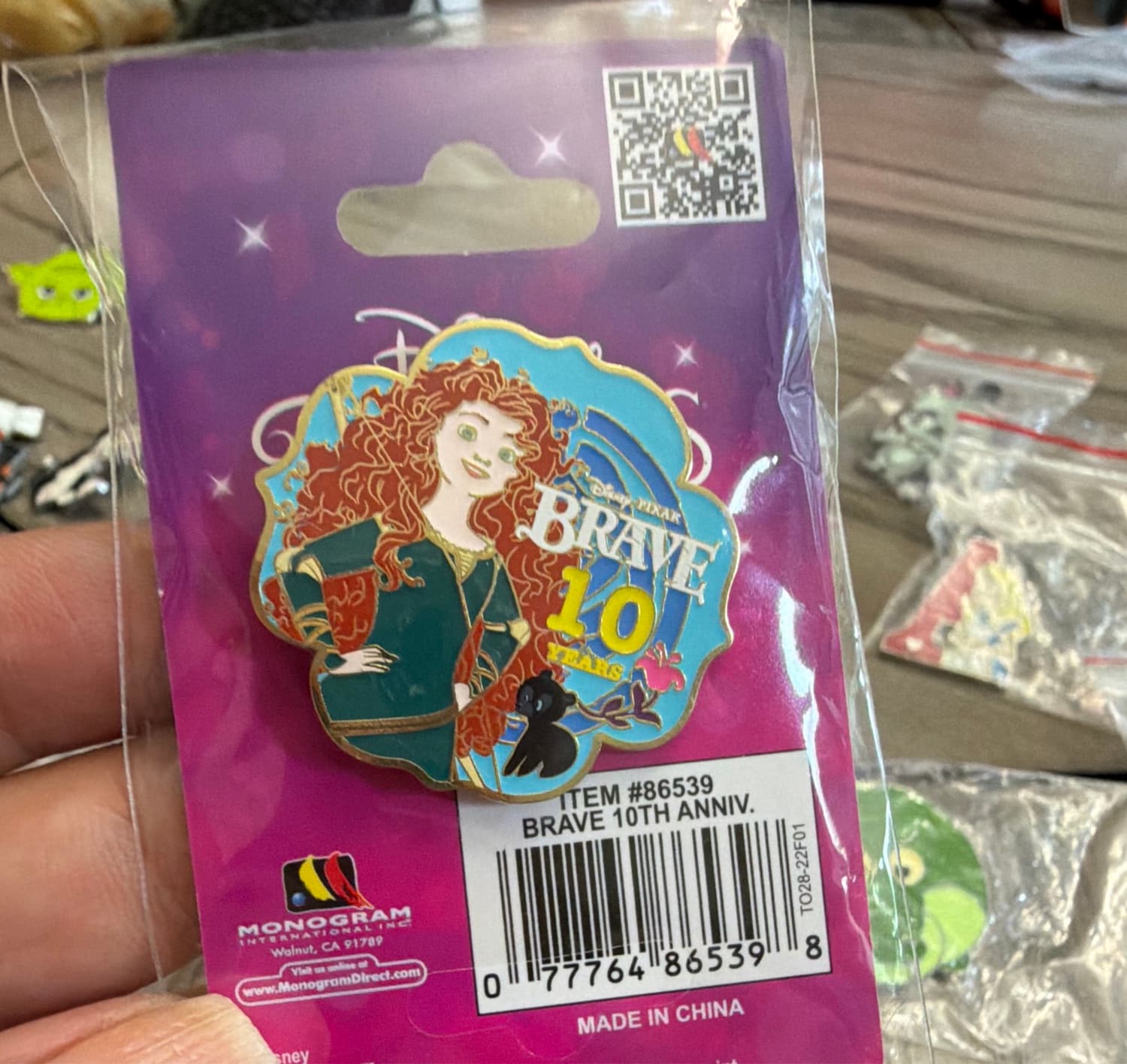 Disney Pixar Brave 10th Anniversary Enamel Pin - SDCC 2022 Exclusive