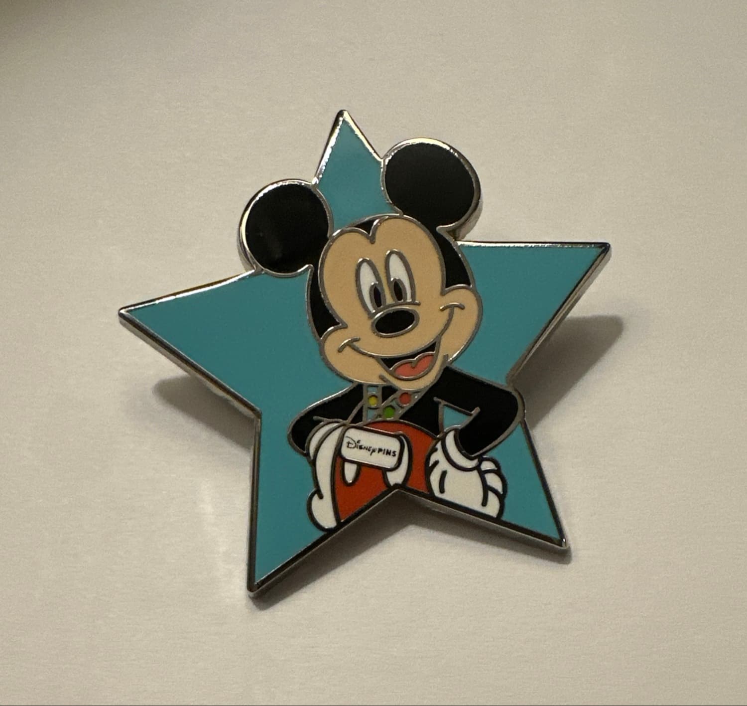 Mickey with Pin Trading Lanyard in Blue Star ONLY front