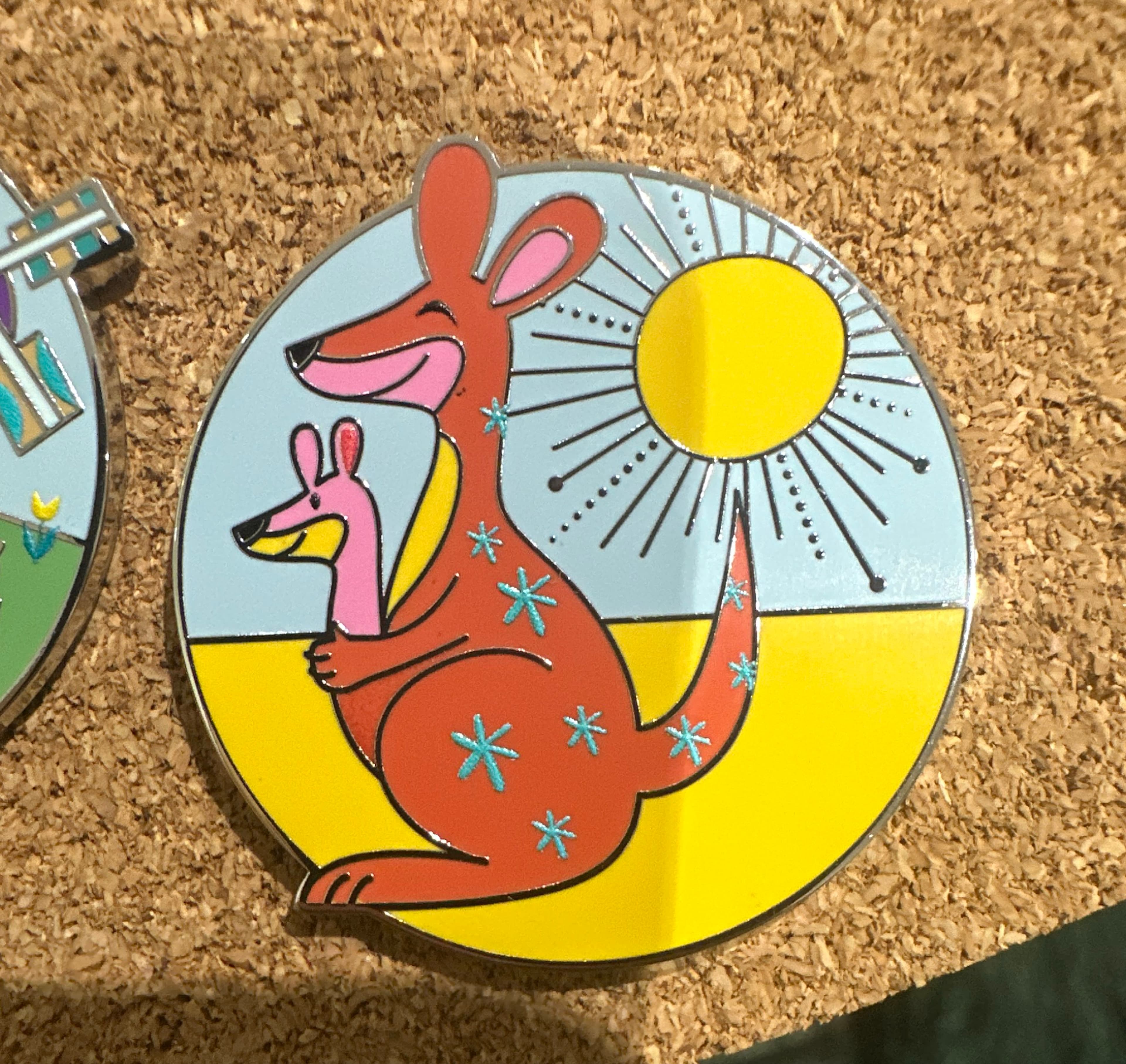 Kangaroo Australia - It's a Small World Mystery Pin front