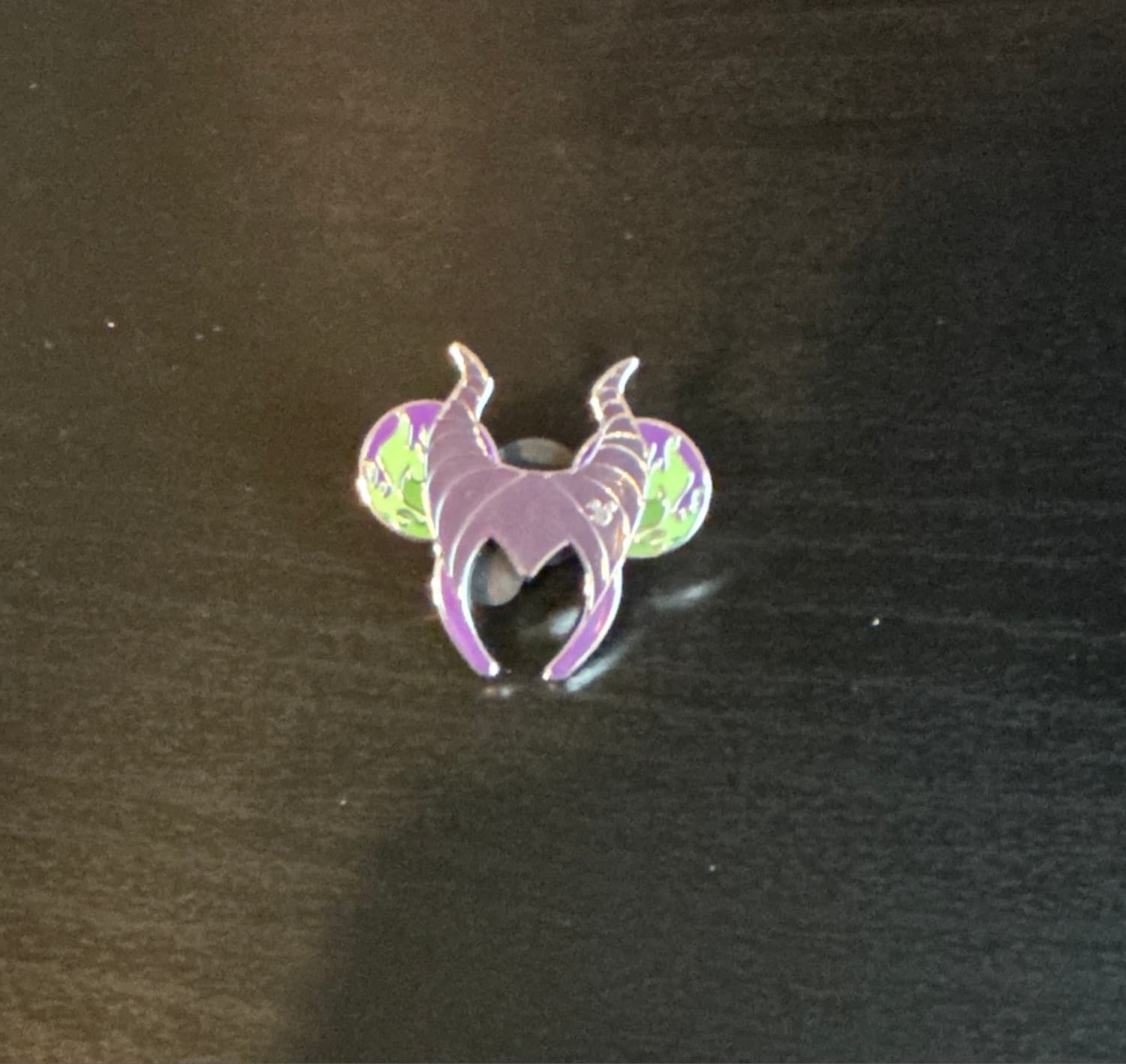 Maleficent Ear Headbands Hidden Mickey Pin