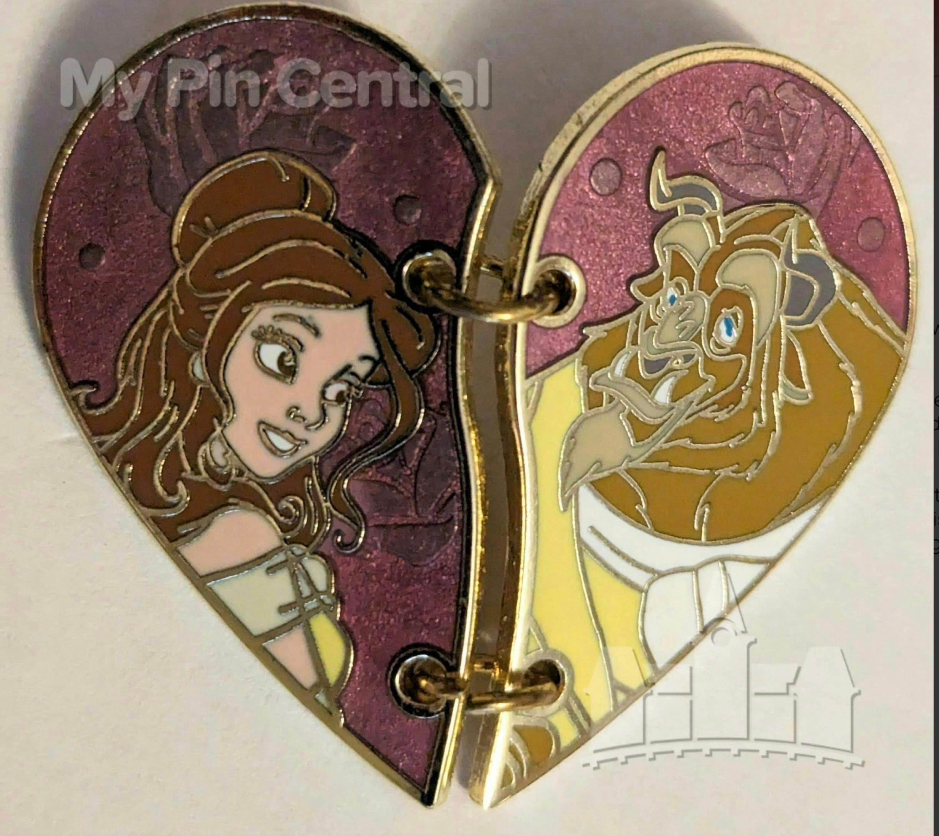 Belle and Beast - Hinged Heart front