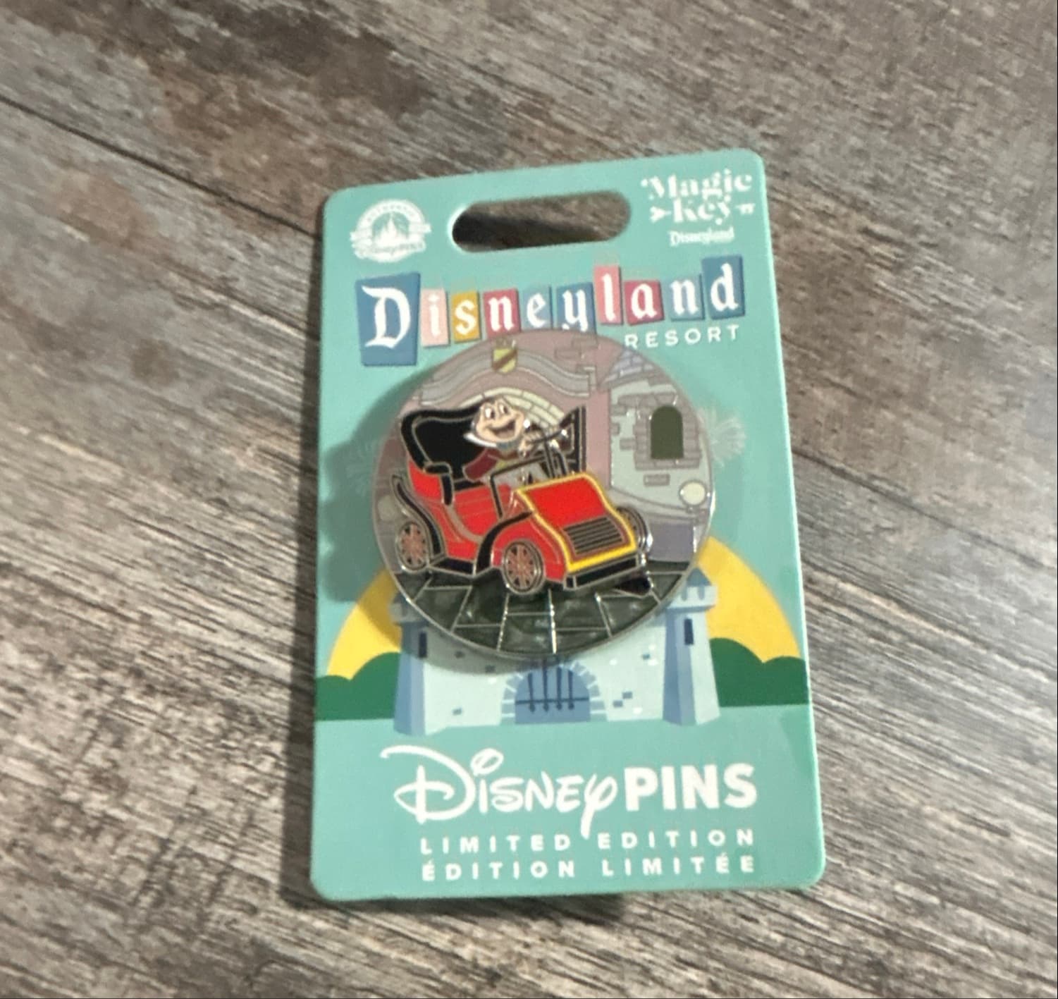 Disneyland Magic Key - Mr. Toad's Wild Ride Slider Pin