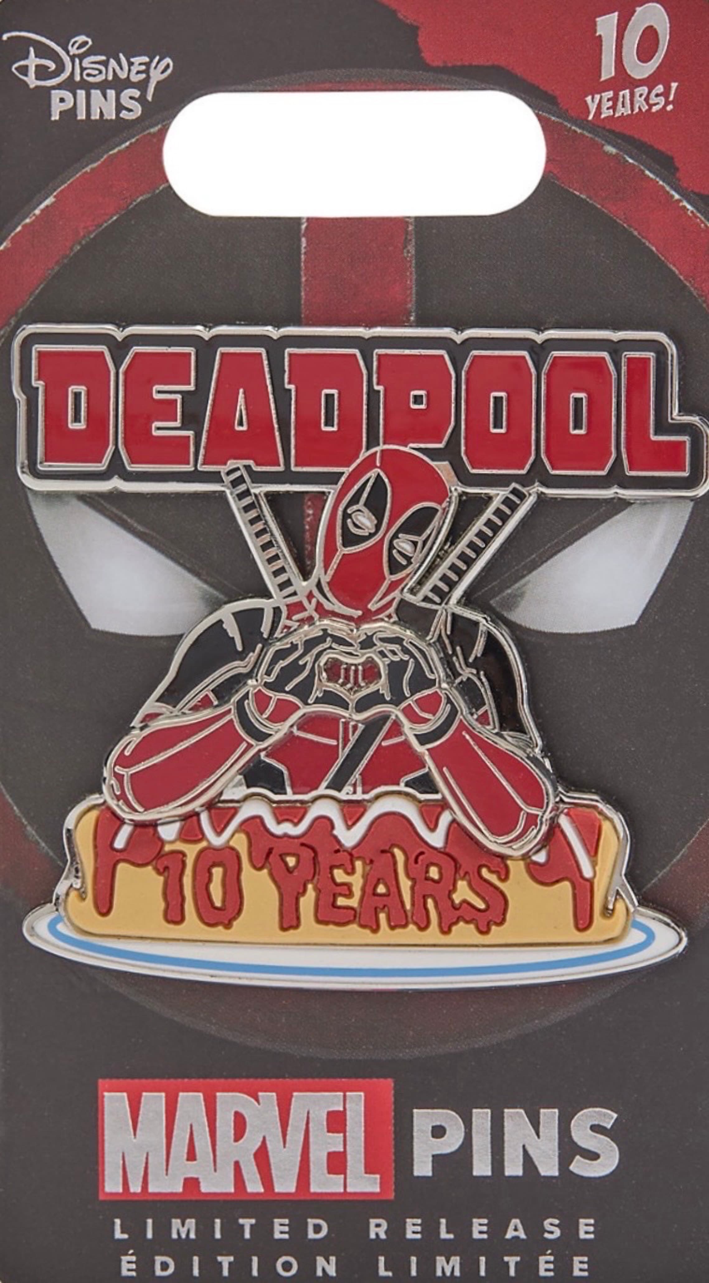 Deadpool 10 Years Anniversary Pin