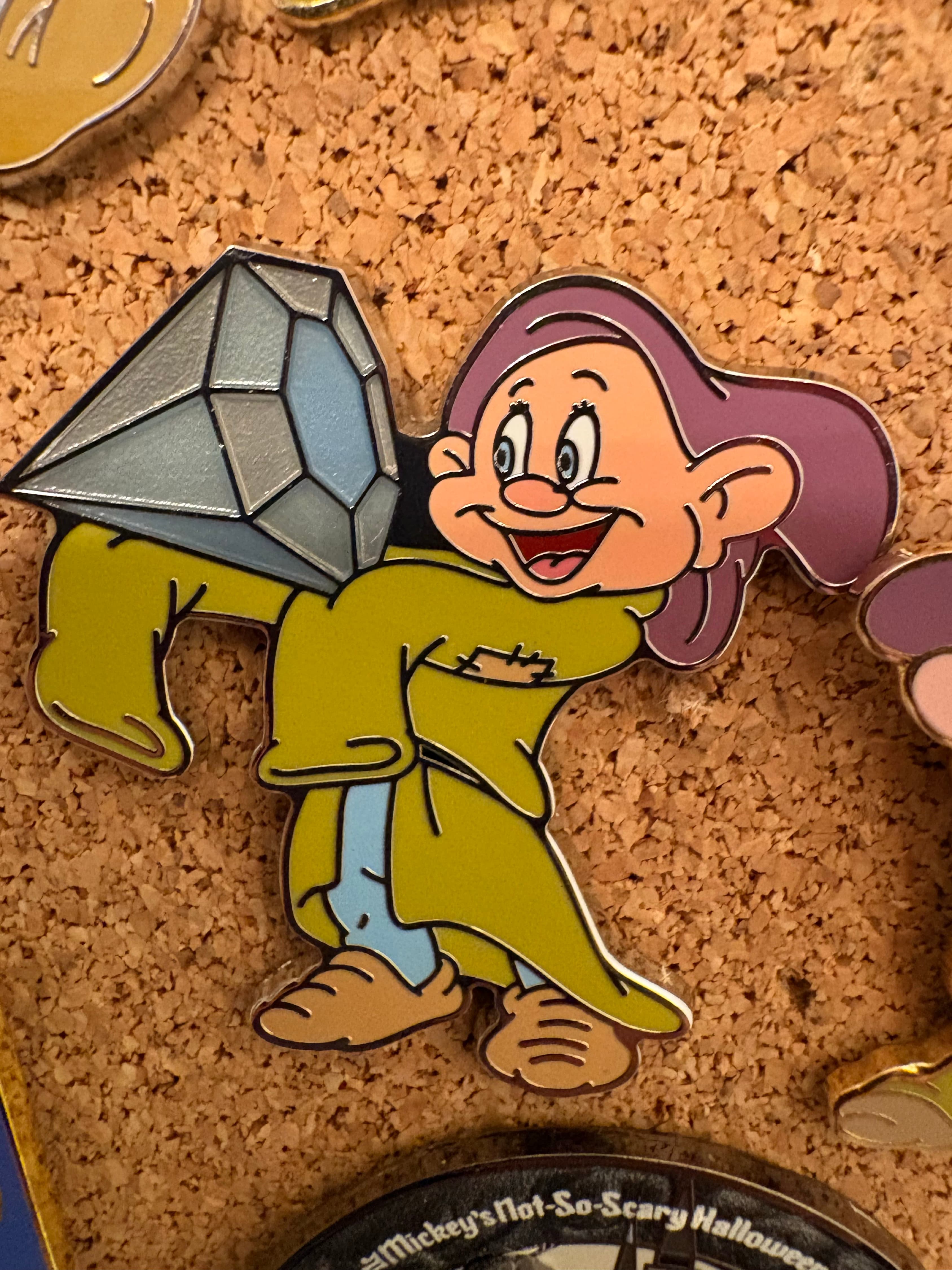 Dopey Holding Large Diamond - Snow White and the Seven Dwarfs