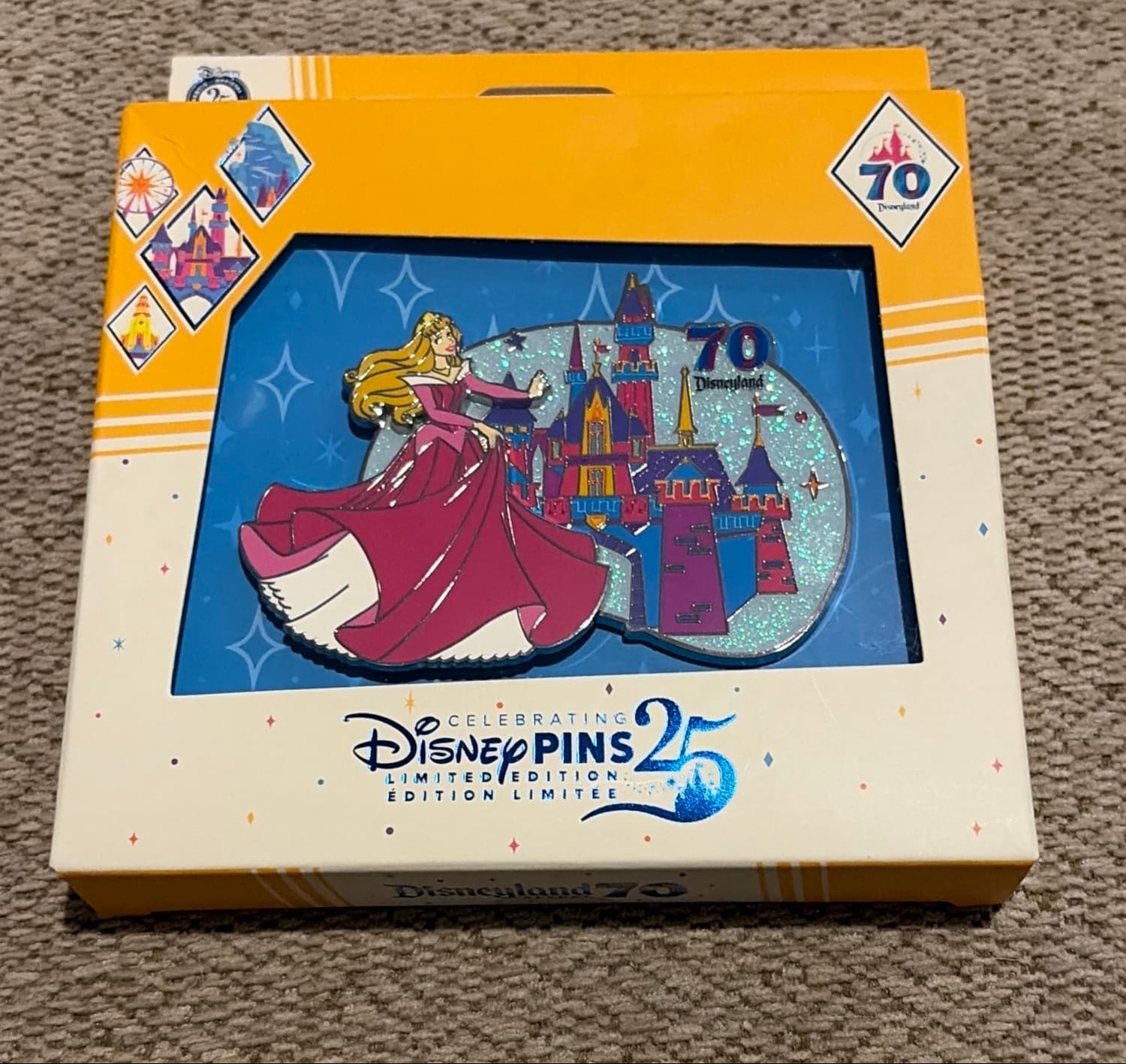 Aurora with Disneyland Castle front