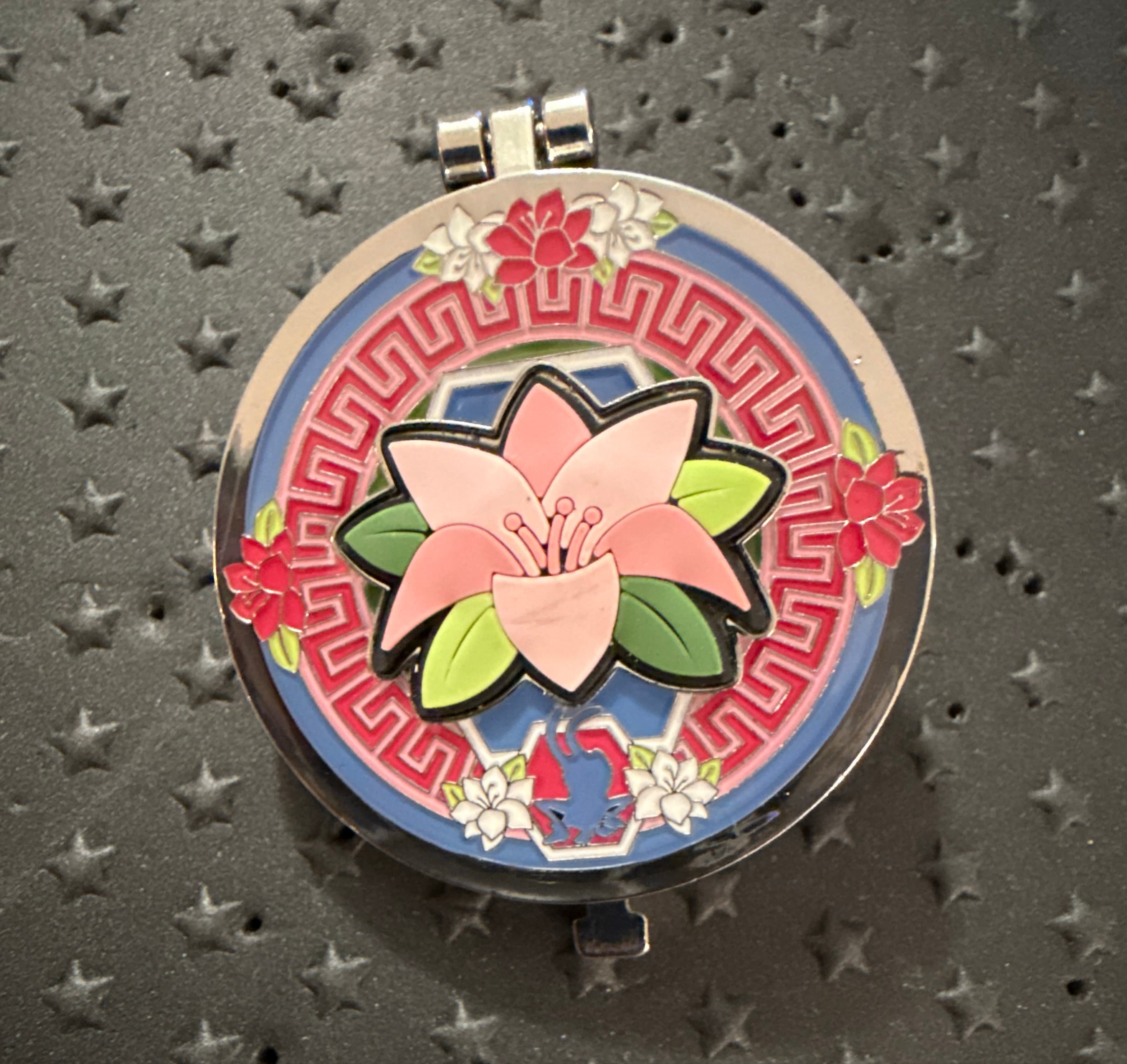 Mulan Characters Flower Puzzle Blind Box Enamel Pin