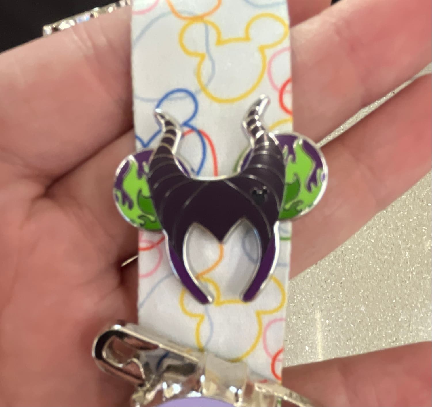 Hidden Disney 2026: Ear Headbands Pin - Maleficent front