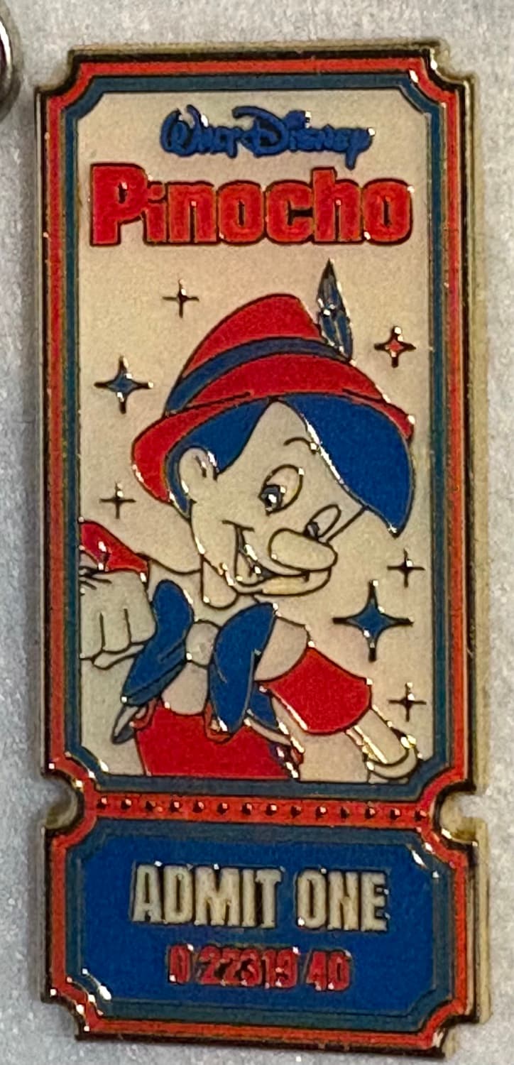 Disney Loungefly Movie Ticket Mystery Pin - Pinocchio