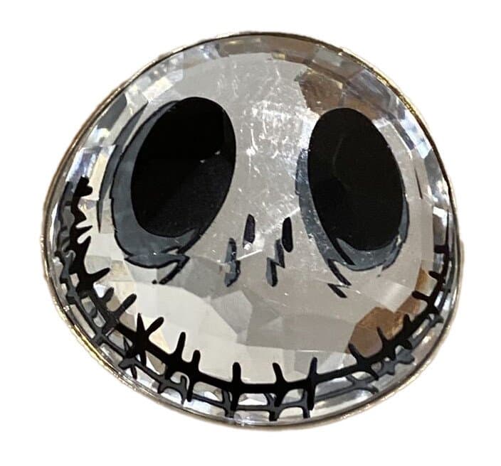 Jack Skellington Crystal Head Face Pin - The Nightmare Before Christmas