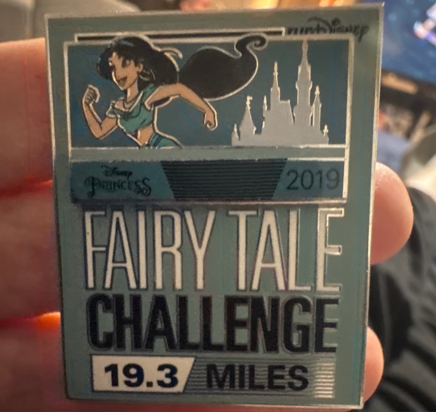 Disney Princess 2019 runDisney Fairy Tale Challenge - Jasmine Finisher Medal Pin