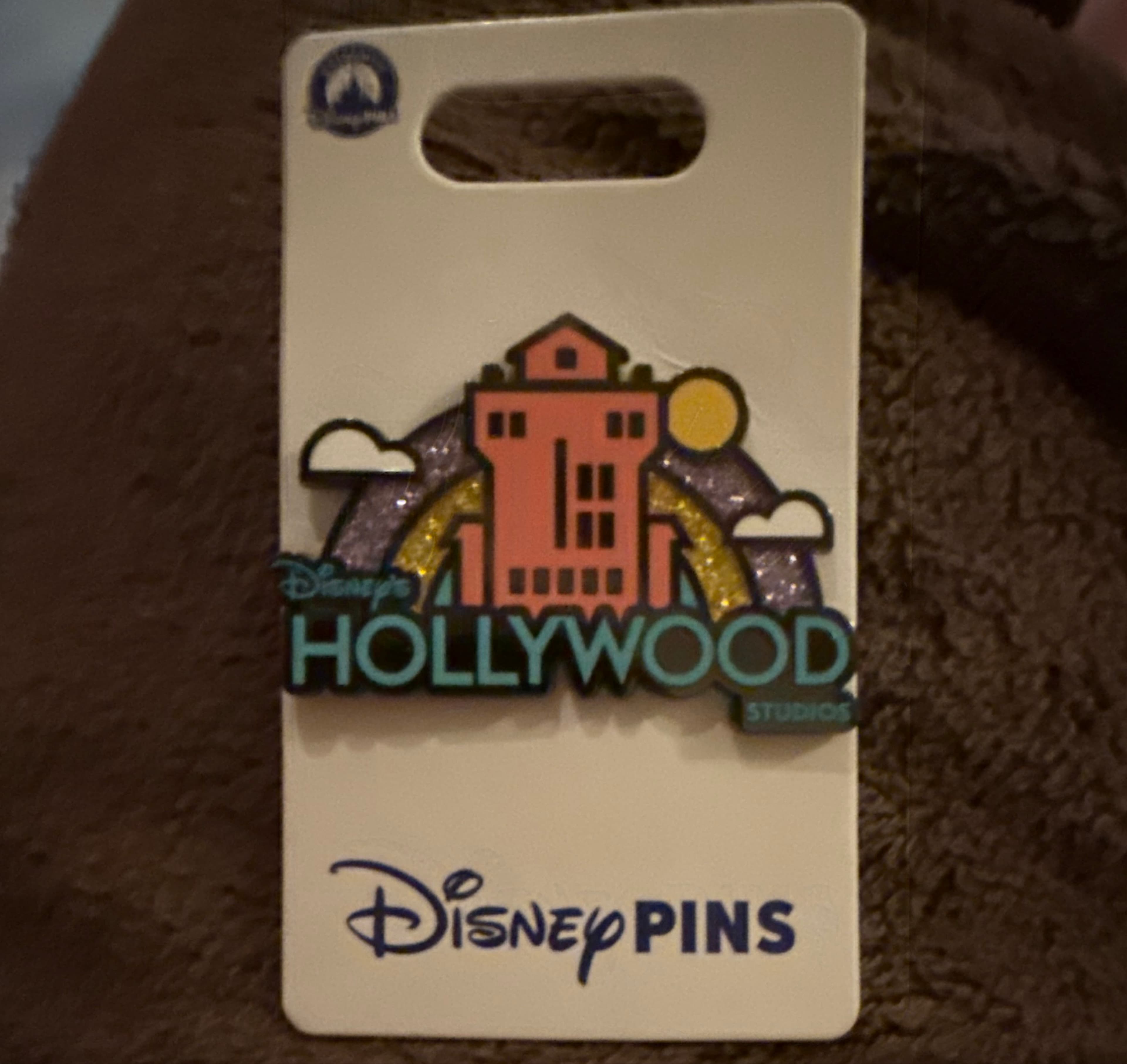 Disney's Hollywood Studios Hollywood Tower Hotel Glitter Pin front