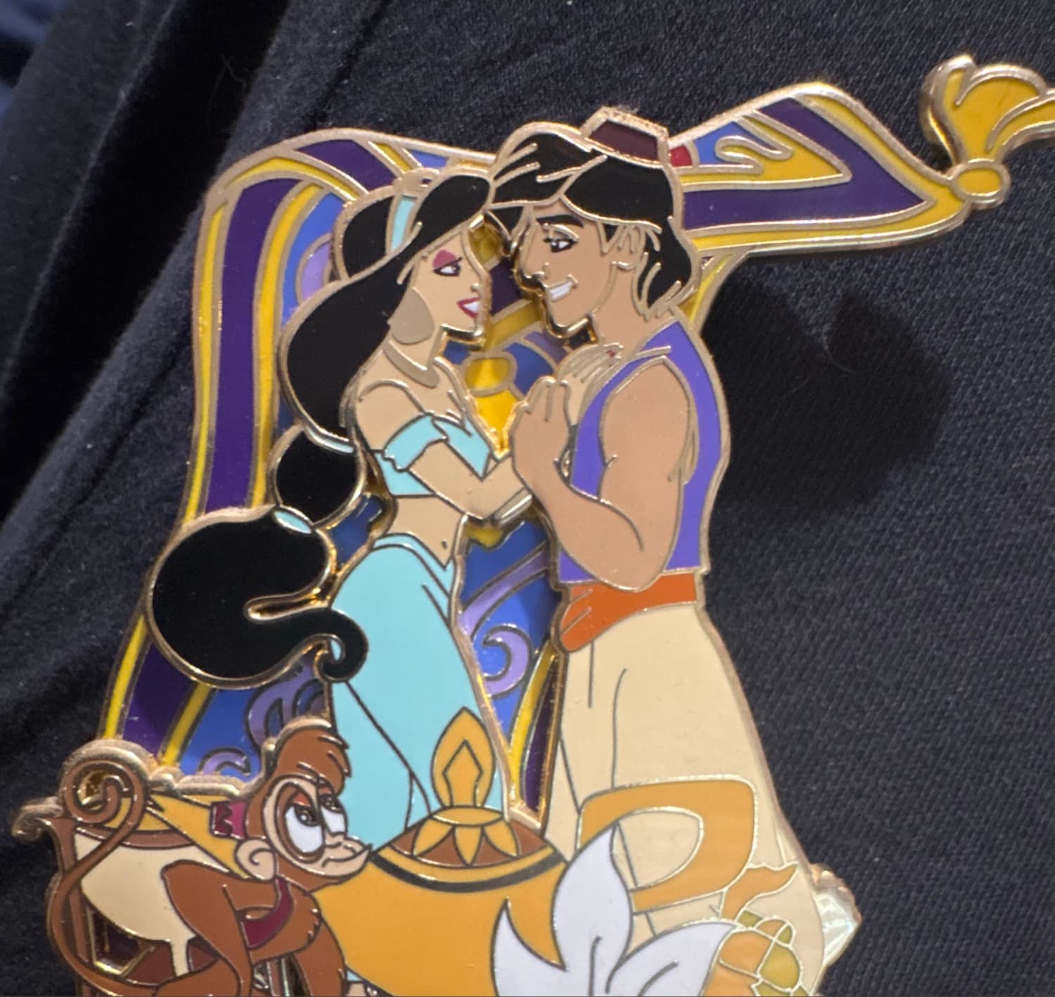 Aladdin and Jasmine icon series fantasy pin