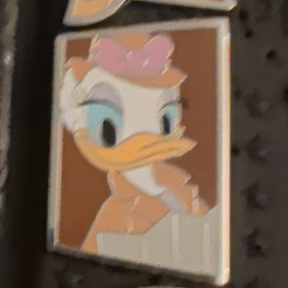 Daisy Duck - Hidden Mickey - DCA Construction Fence - 2013 front