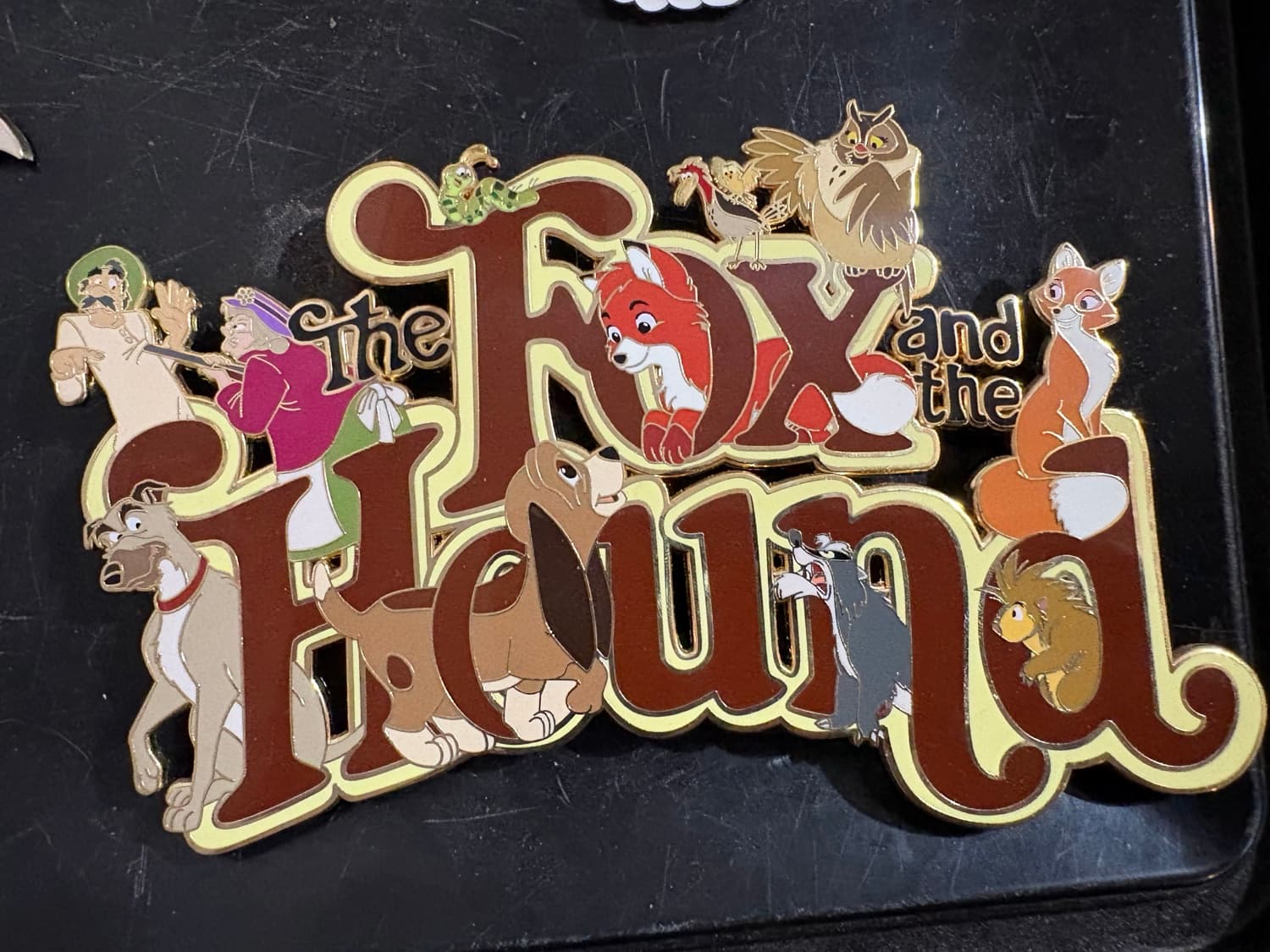 The Fox and the Hound featured title fantasy pin
