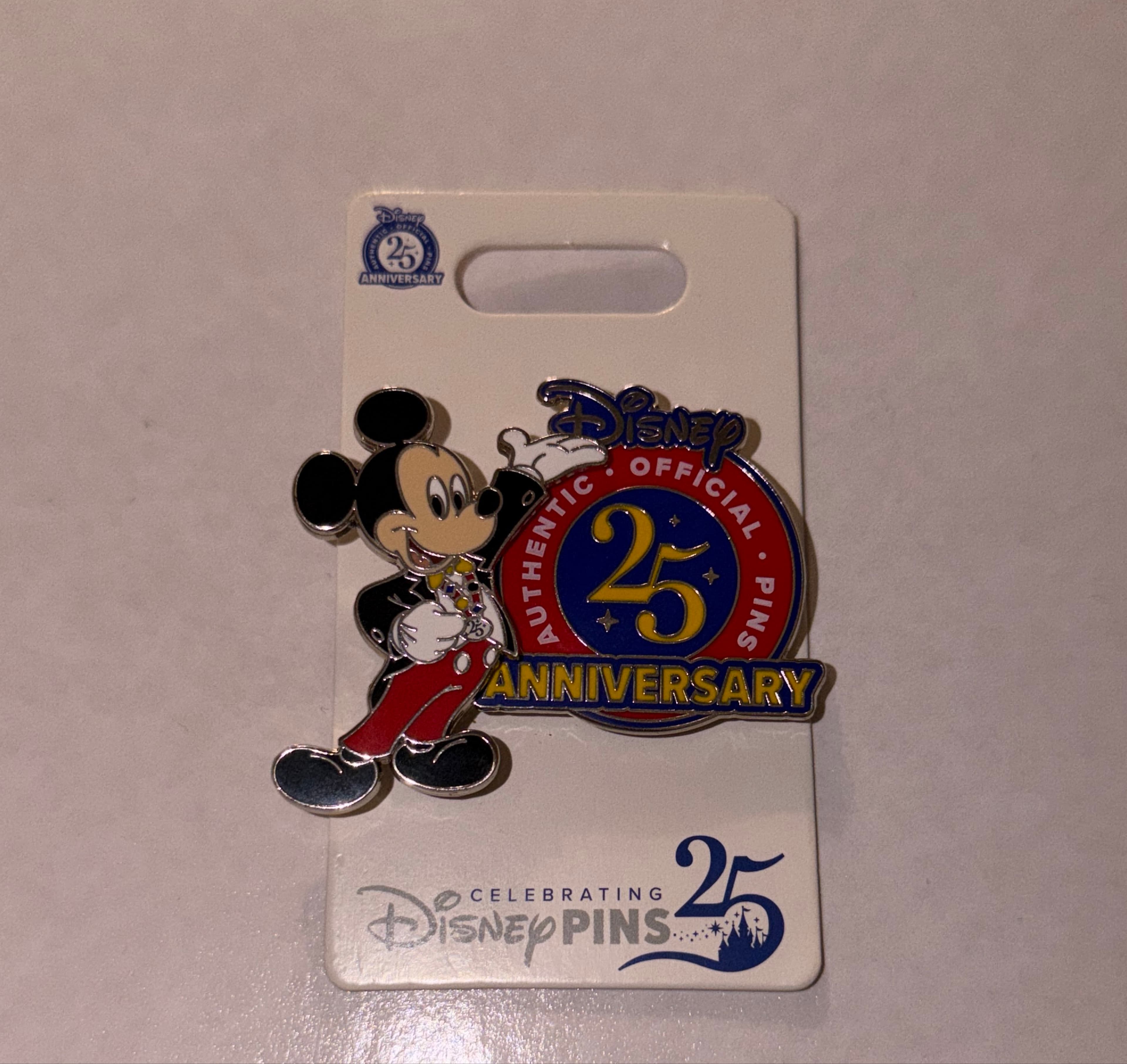 Mickey Mouse - Authentic Official Pins 25th Anniversary front