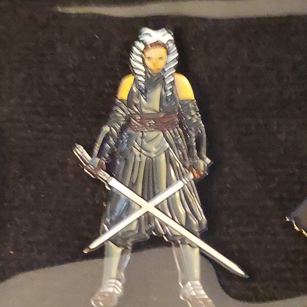 Ashoka with crossed lightsabers
