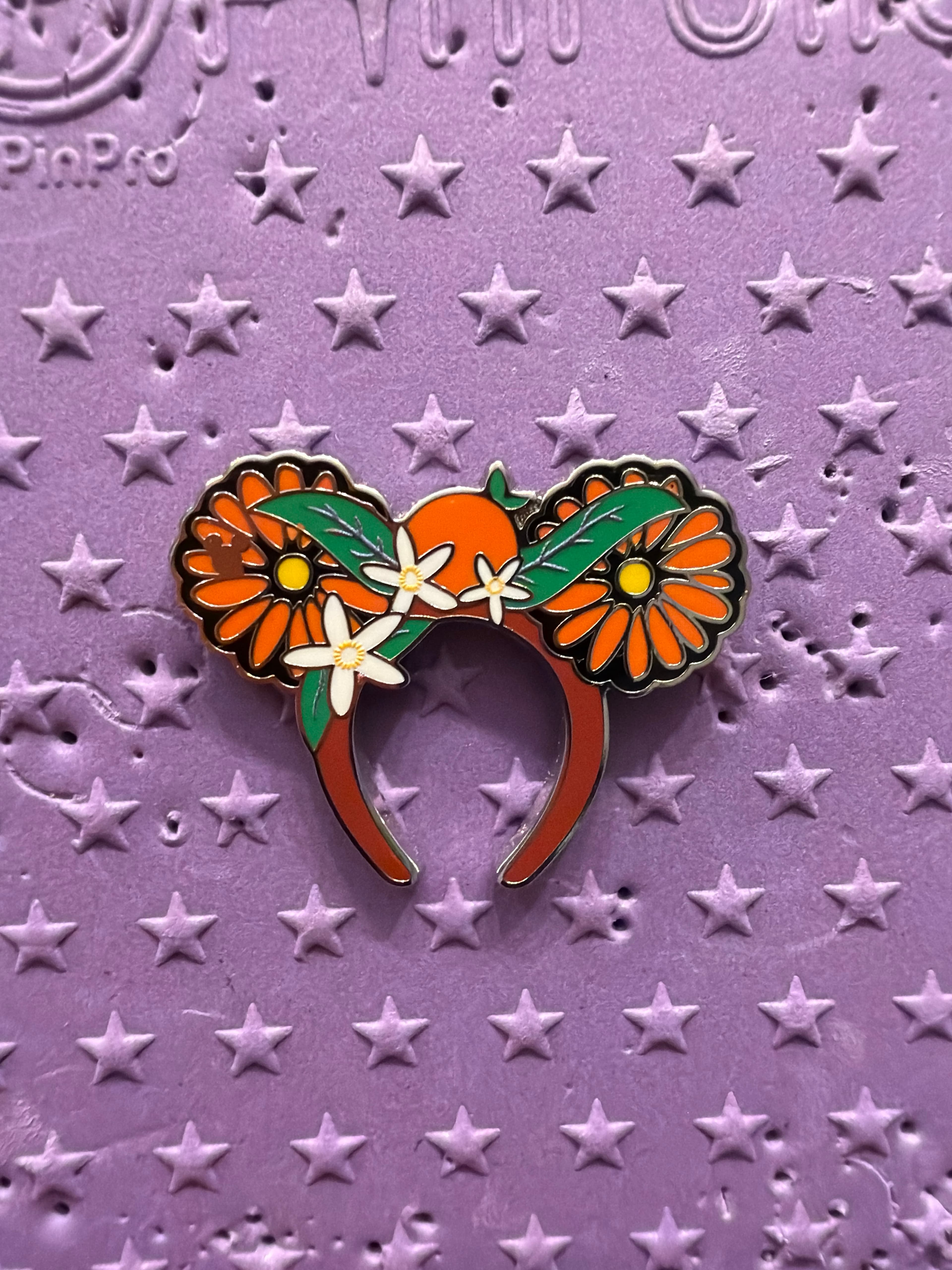 Orange Bird Ear Headband front