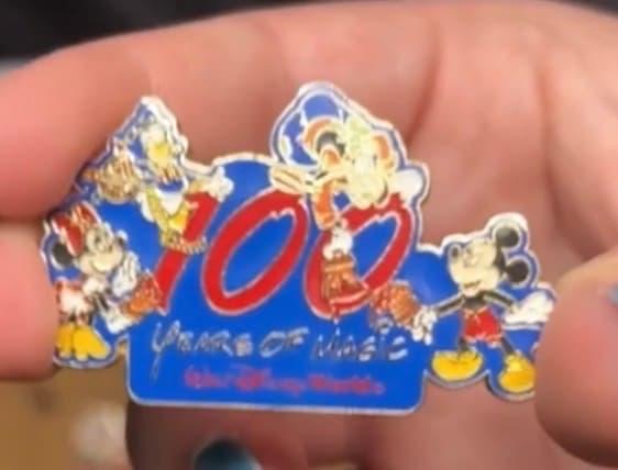 100 Years of Magic Mickey & Friends Painting Pin front