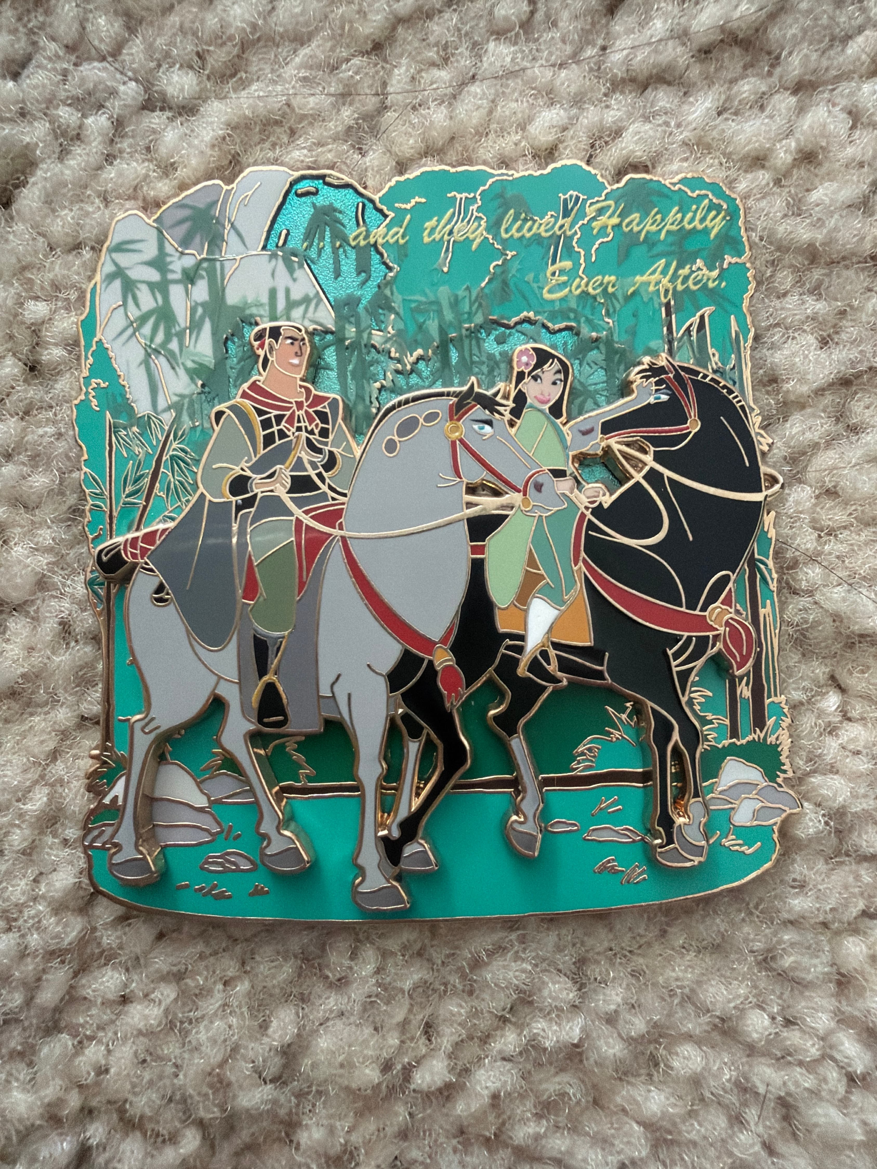 Mulan Happily Ever After Pin front