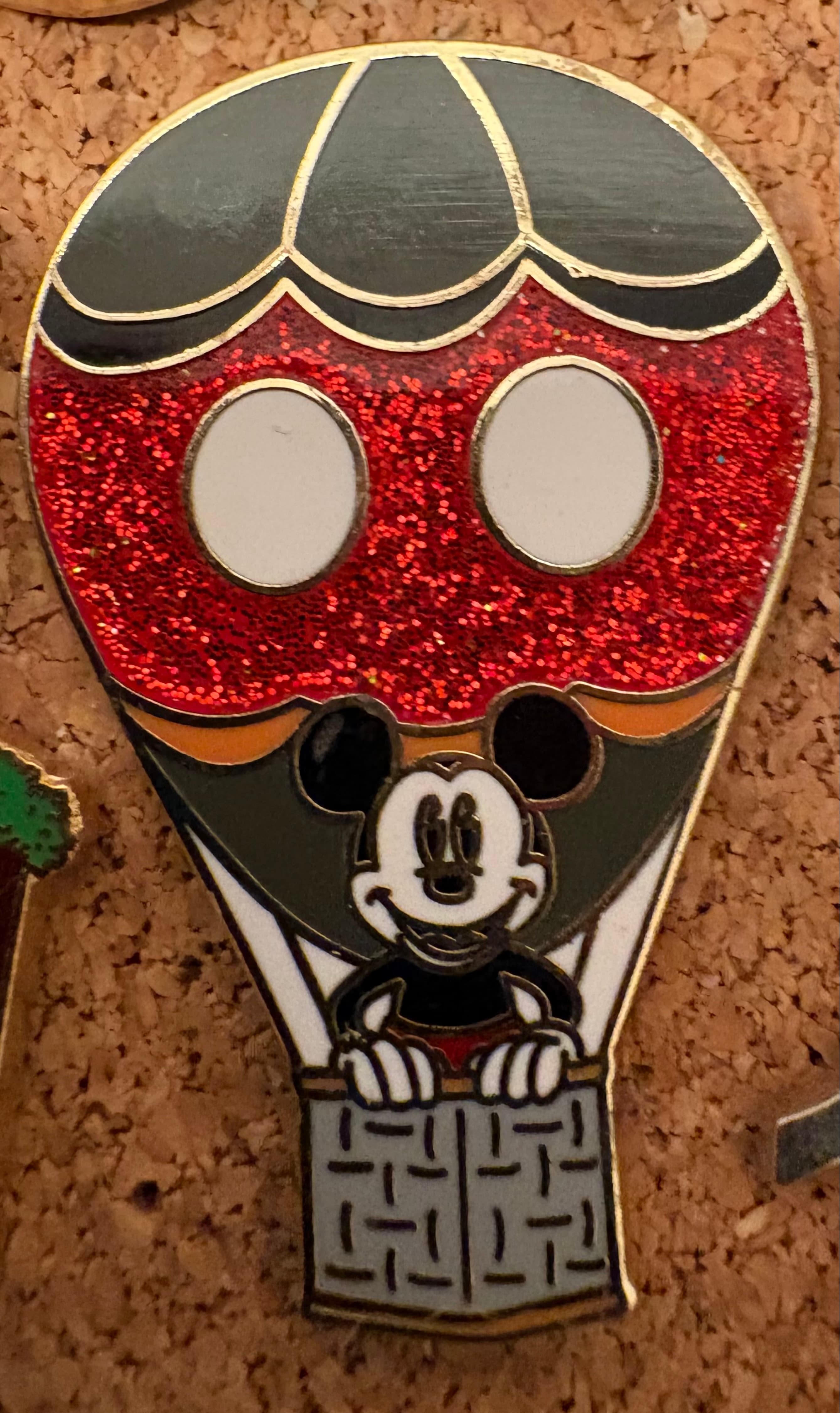 Mickey Mouse Red Glitter Hot Air Balloon