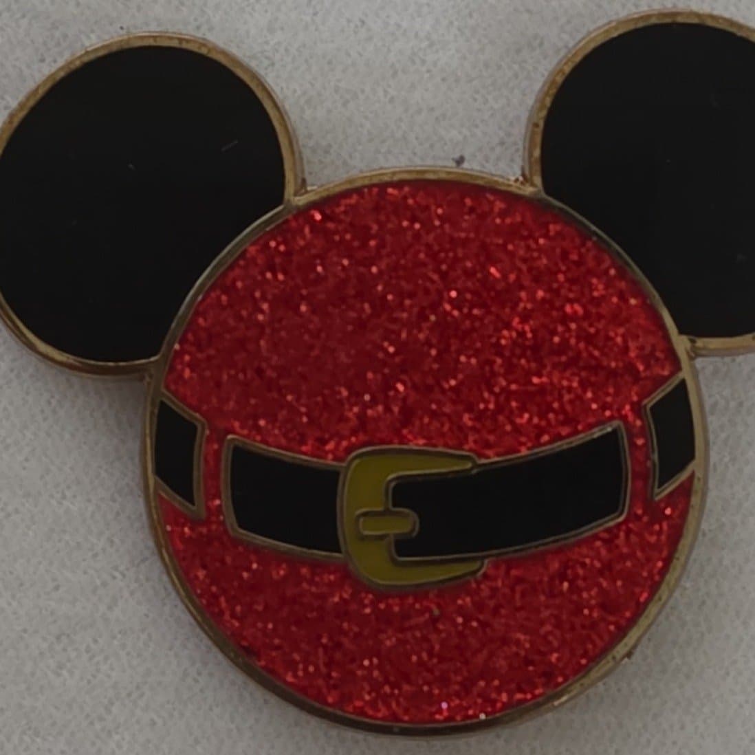 Santa Belt - on Mickey Icon Disney Pin 87766 front