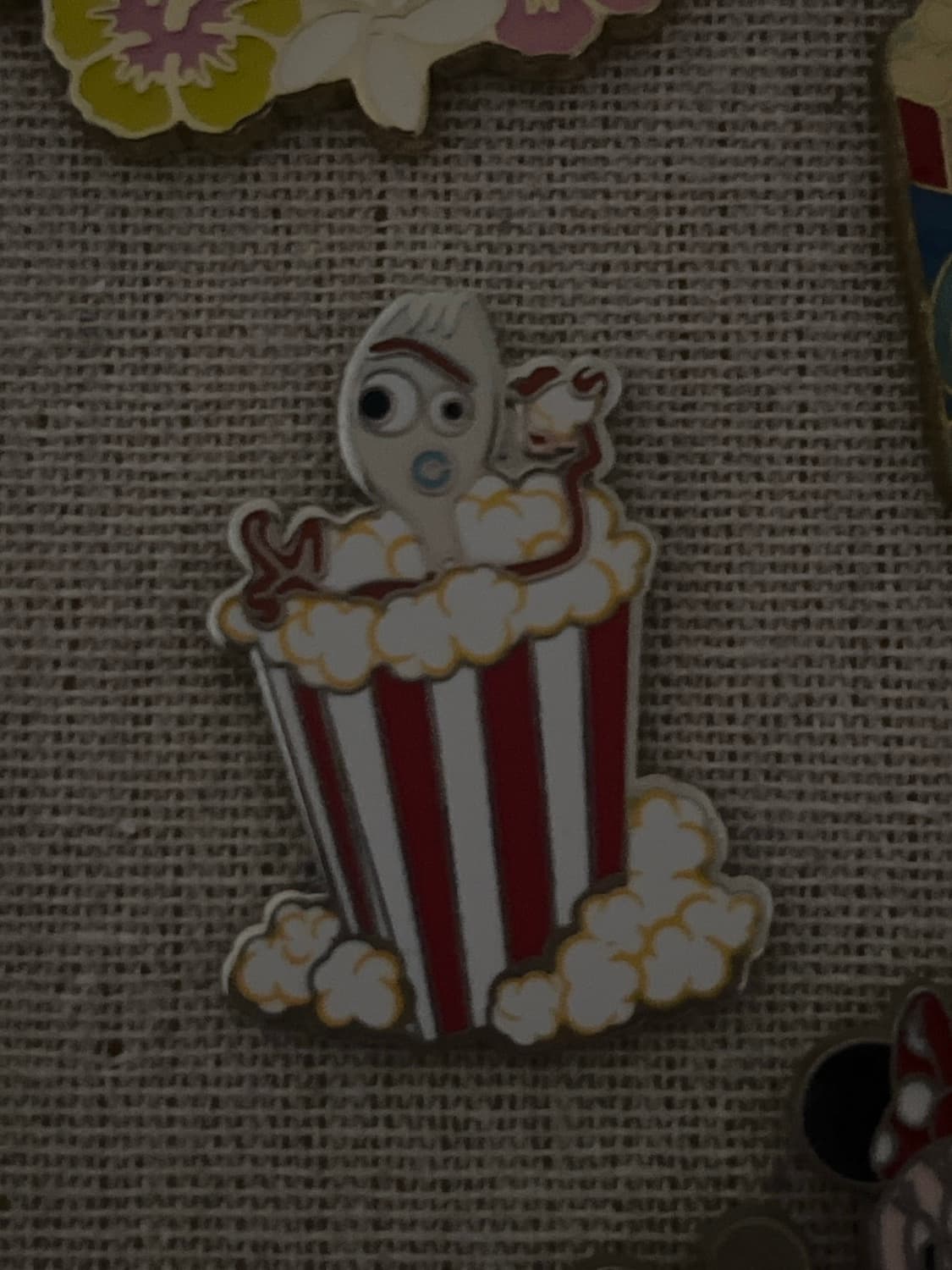 Forky Inside a Popcorn Bucket front